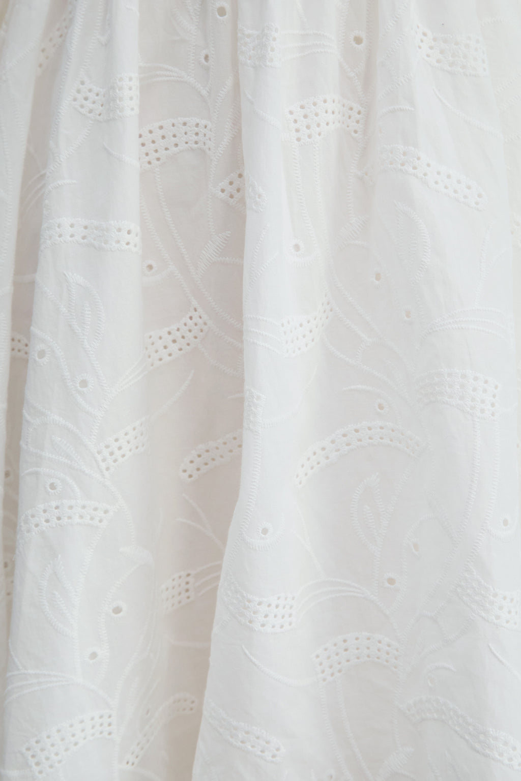 Loveliest Looks White Floral Embroidery Belted Mini Dress