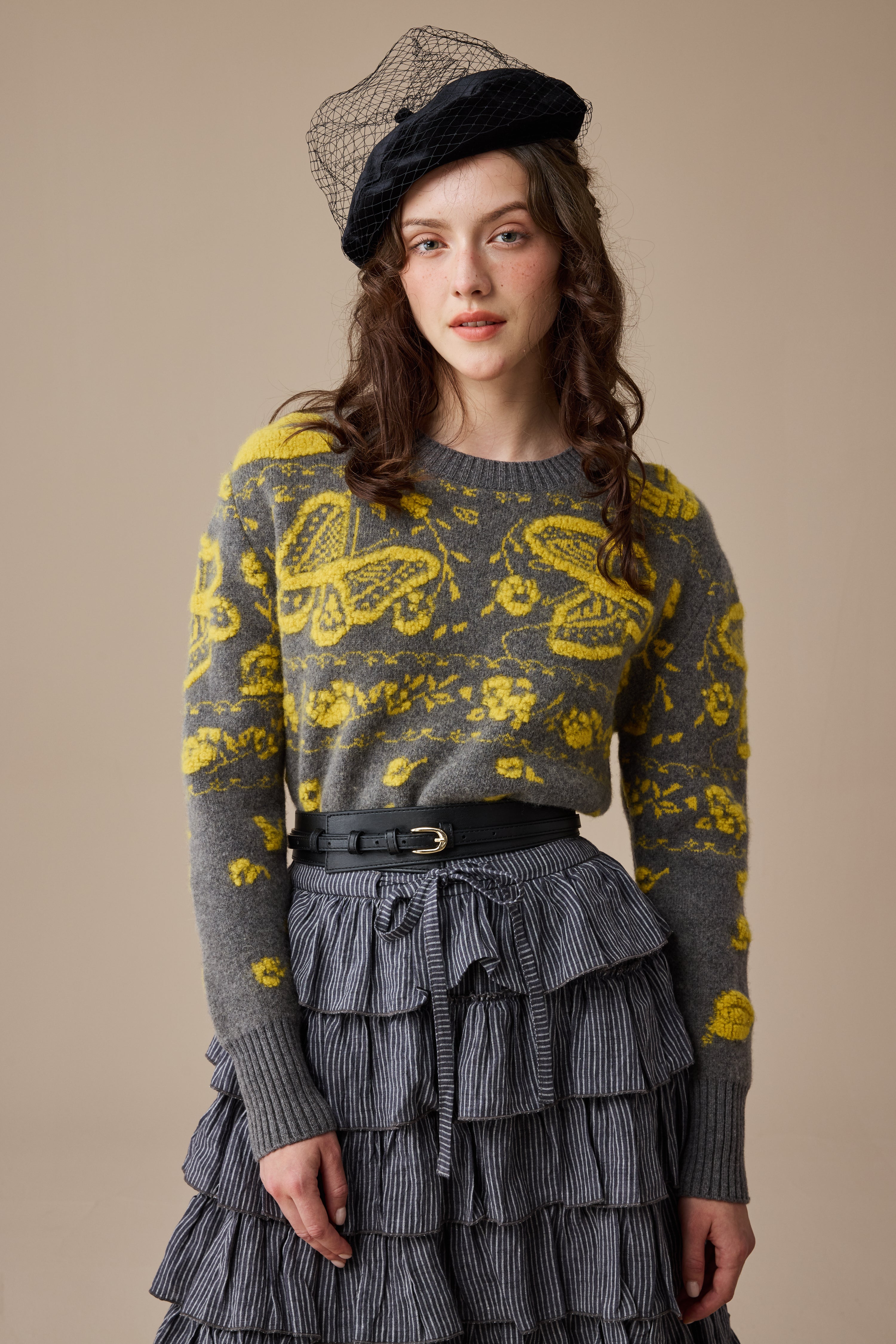 Nutcracker 24 |100% Wool Floral Jumper Sweater