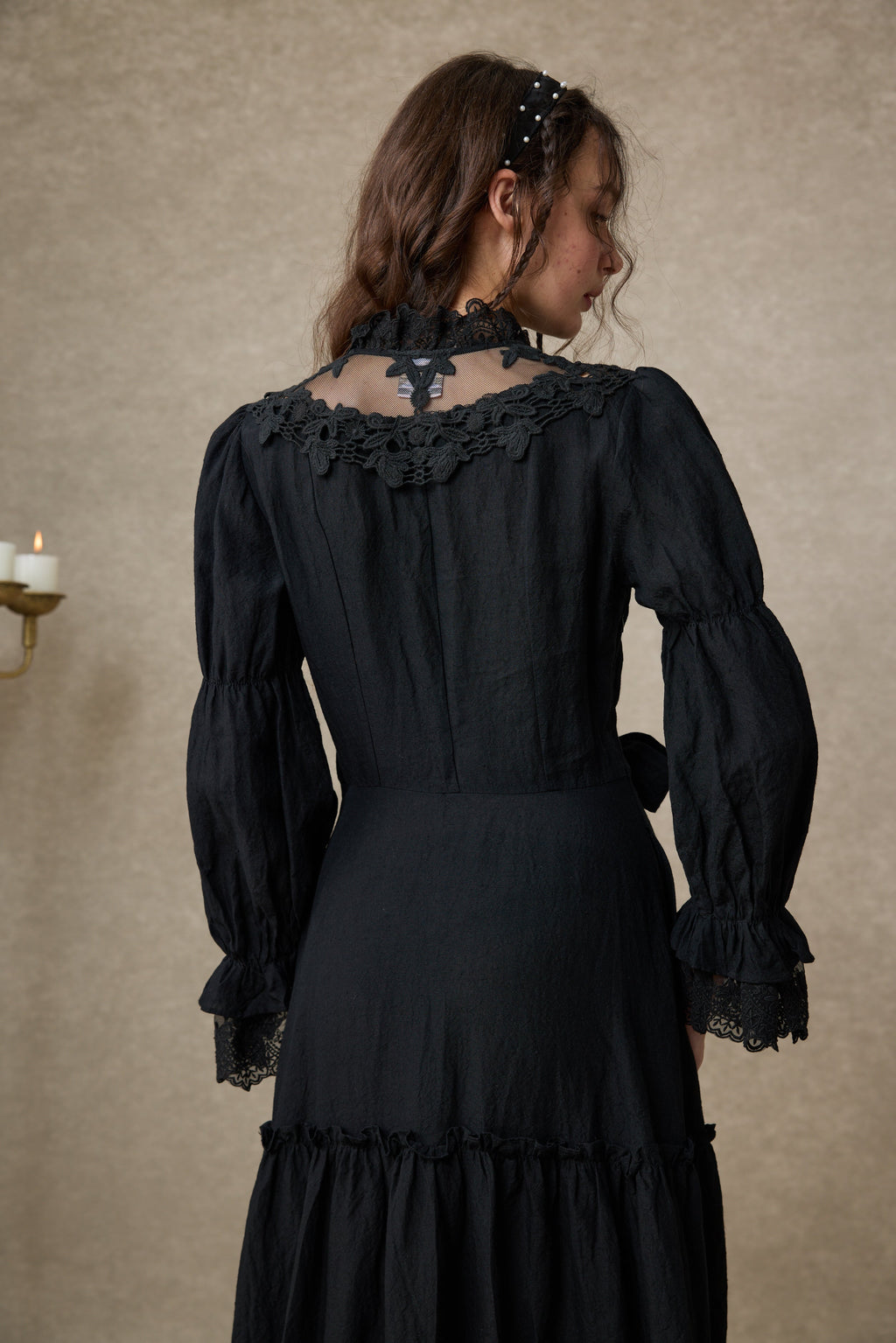 Leona 21 | Lace Maxi Linen Dress