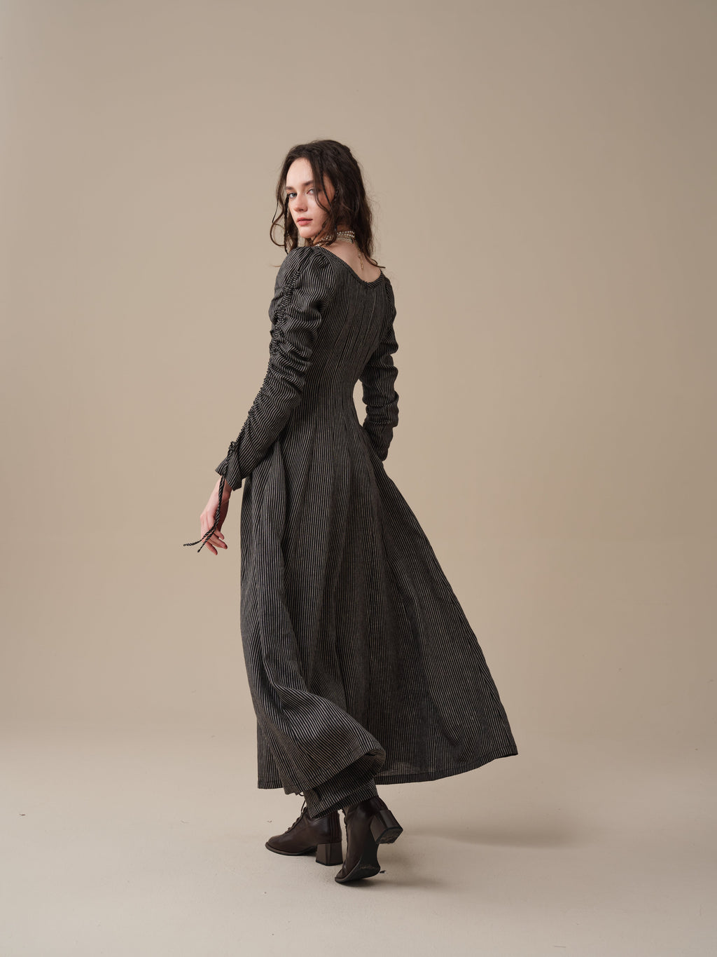Crystal 17 | Victorian maxi linen dress
