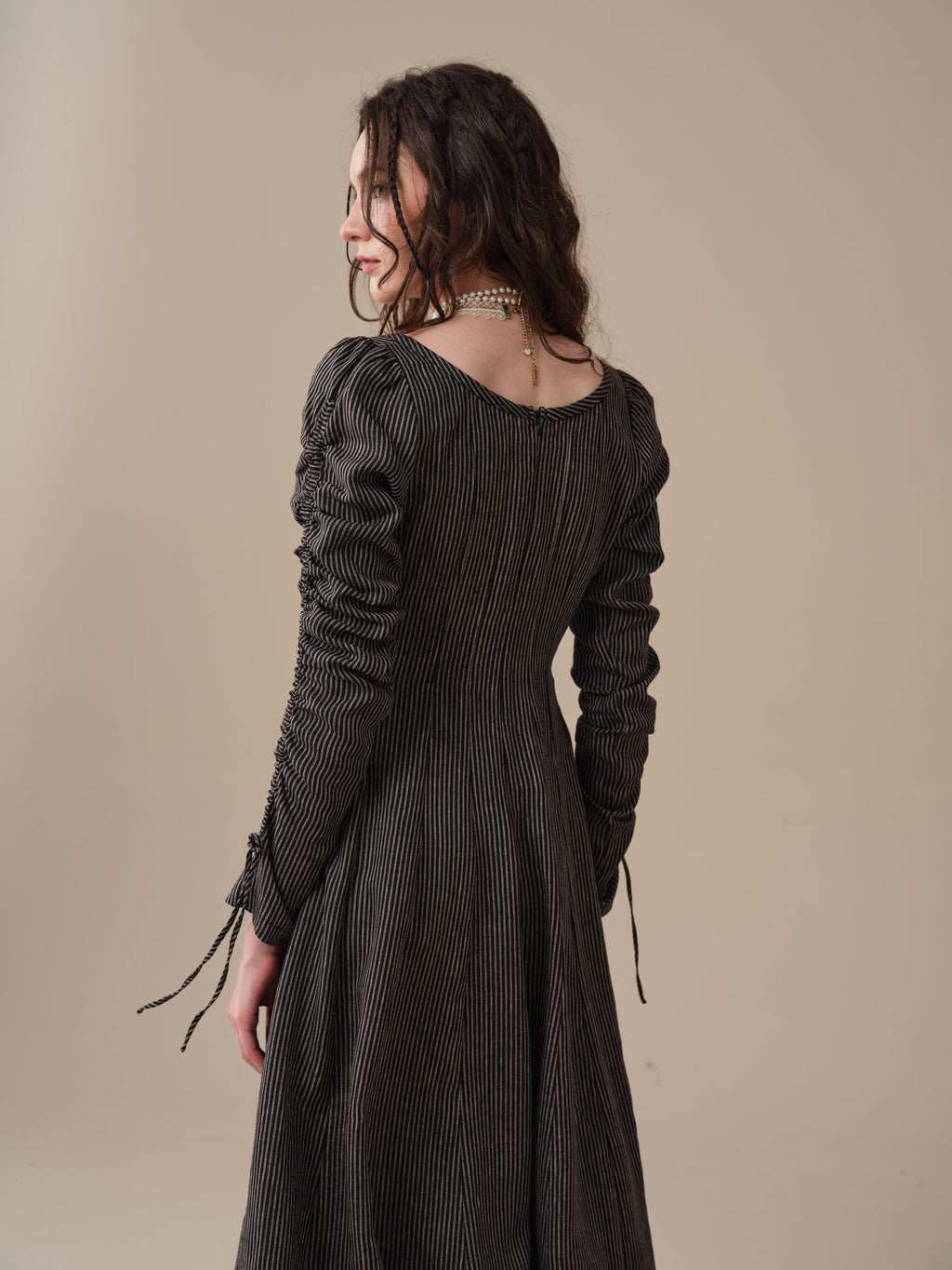 Crystal 17 | Victorian maxi linen dress