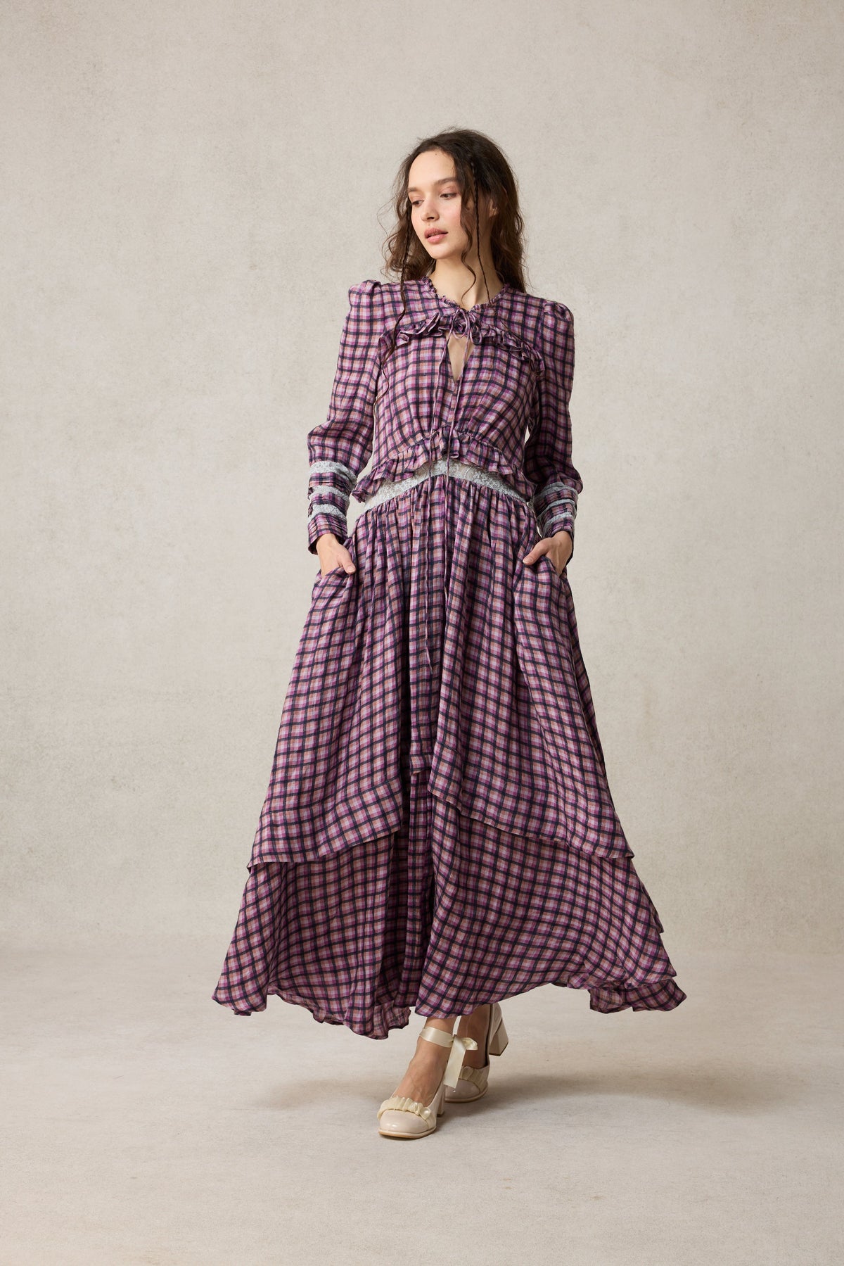 Rosewood 17 | Lace Linen Dress Gown