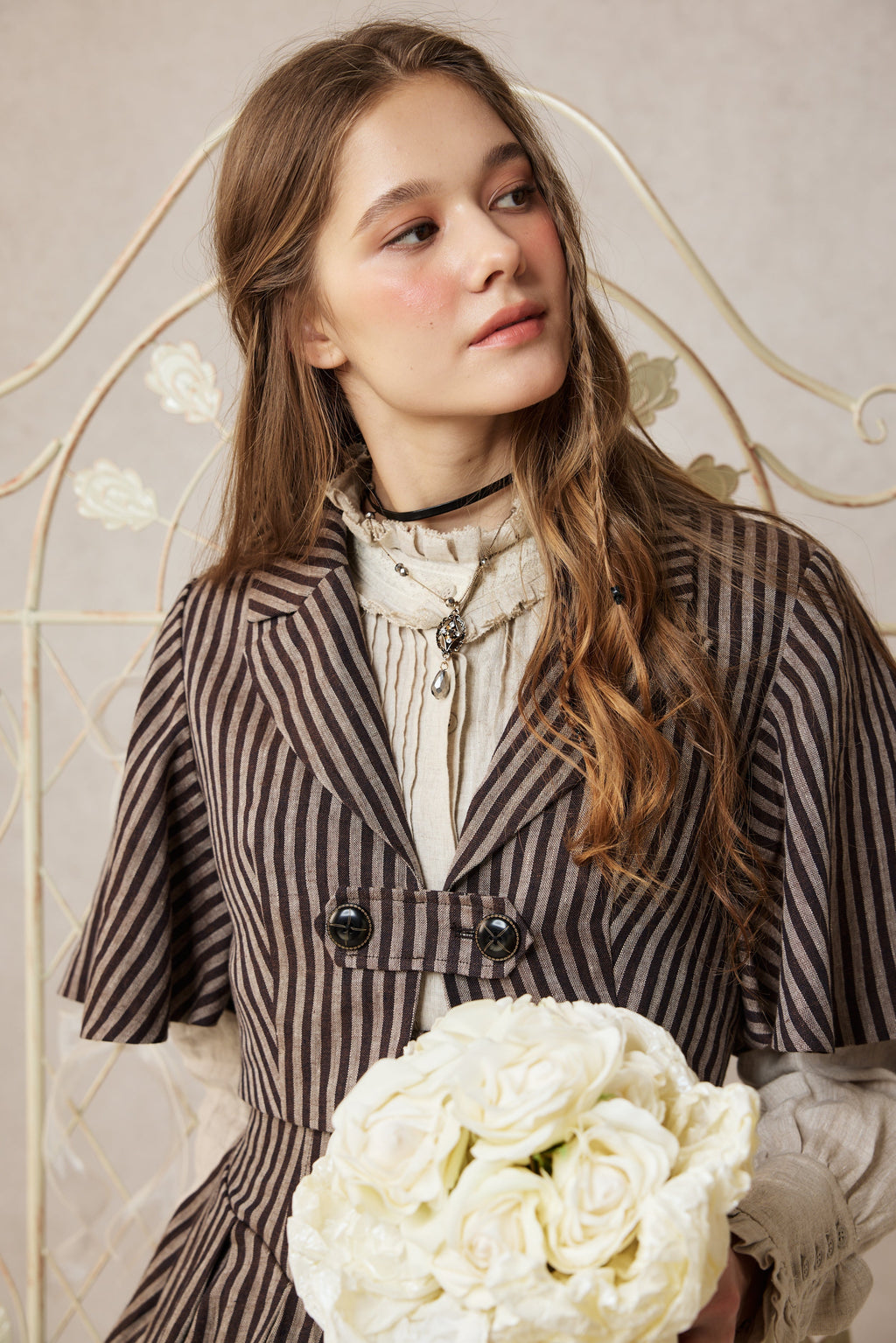 Clarise 22 | Retro Linen Skirt