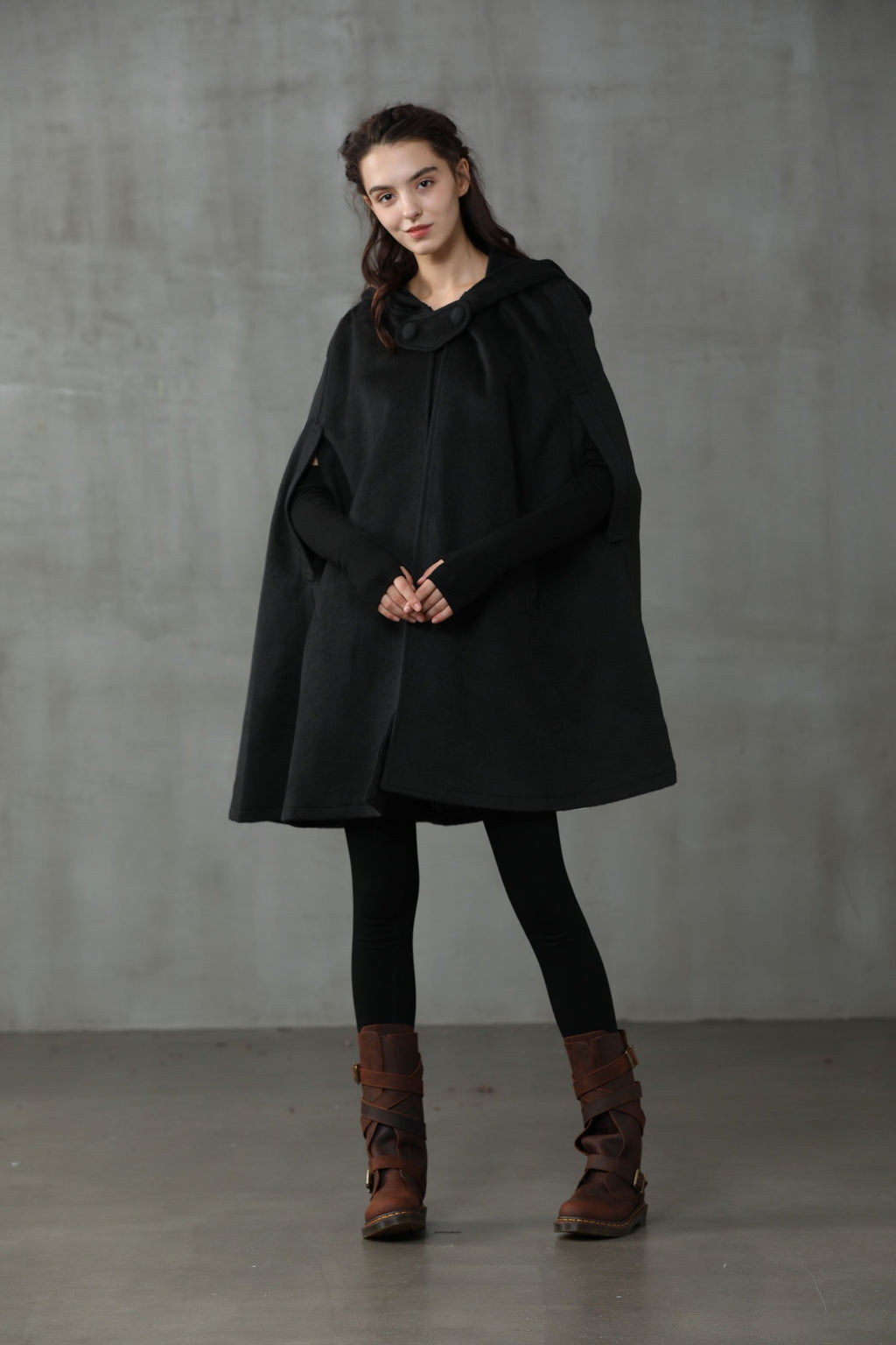 The New Yorker | Hooded Cashmere Cape