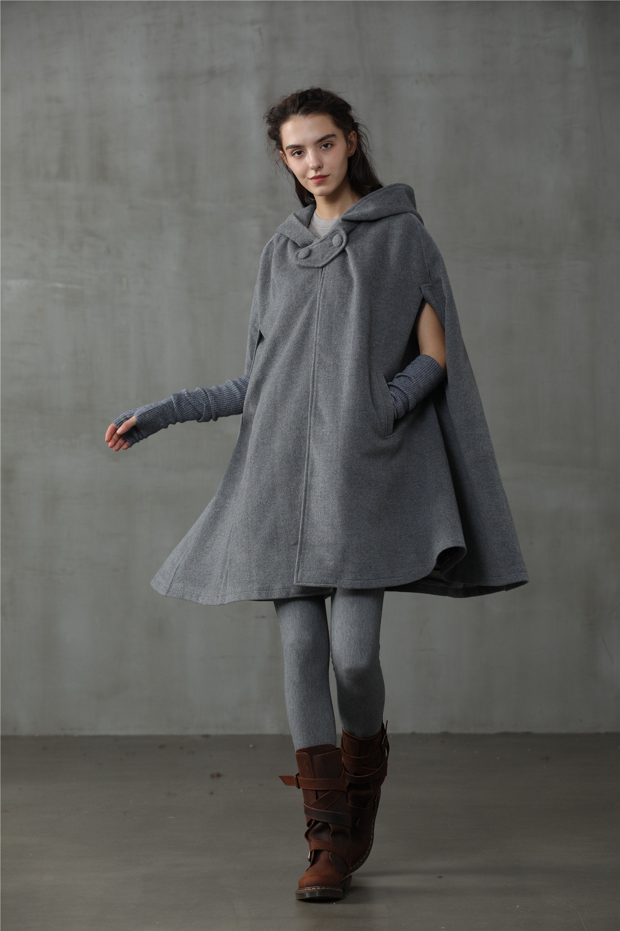 The New Yorker | Hooded Cashmere Cape