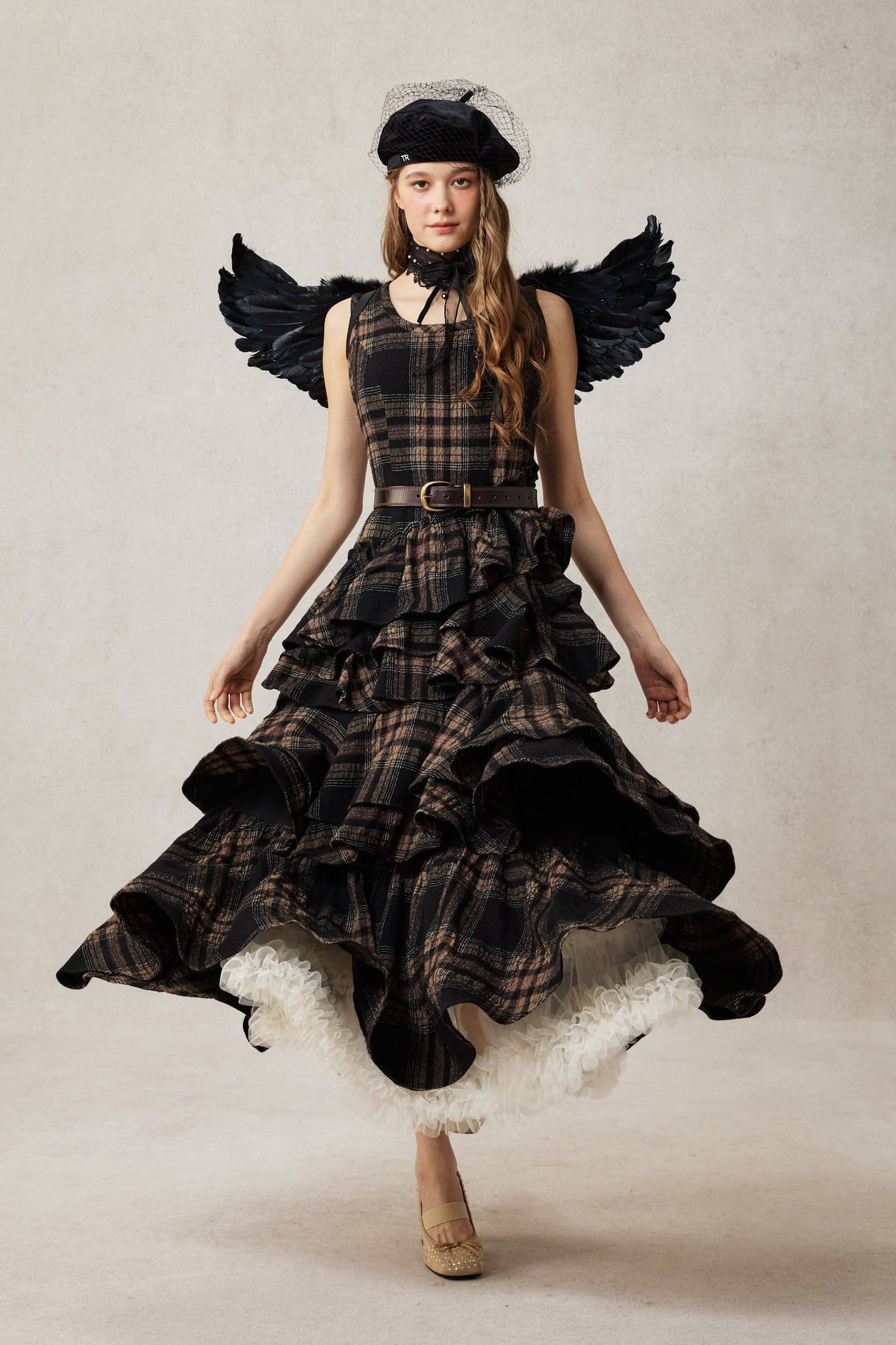 Offred 17 | 100% wool layered dress gown