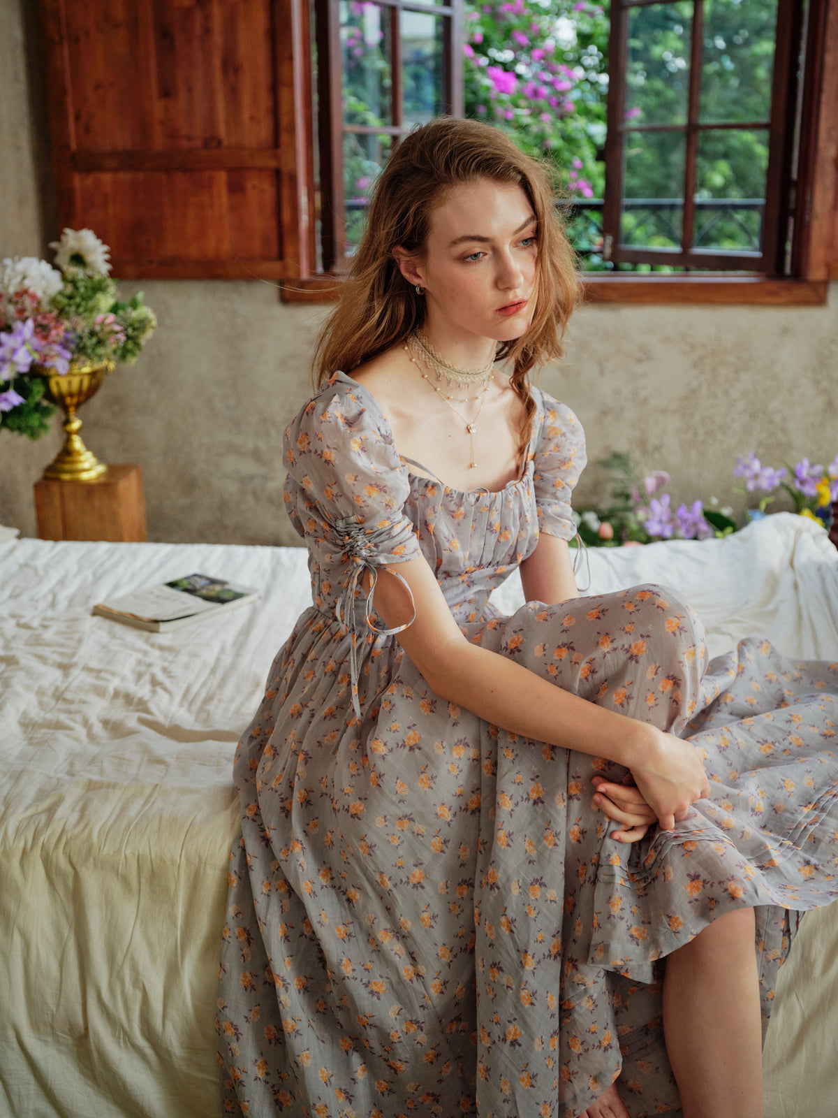 Monette 27 | Corset Linen Dress