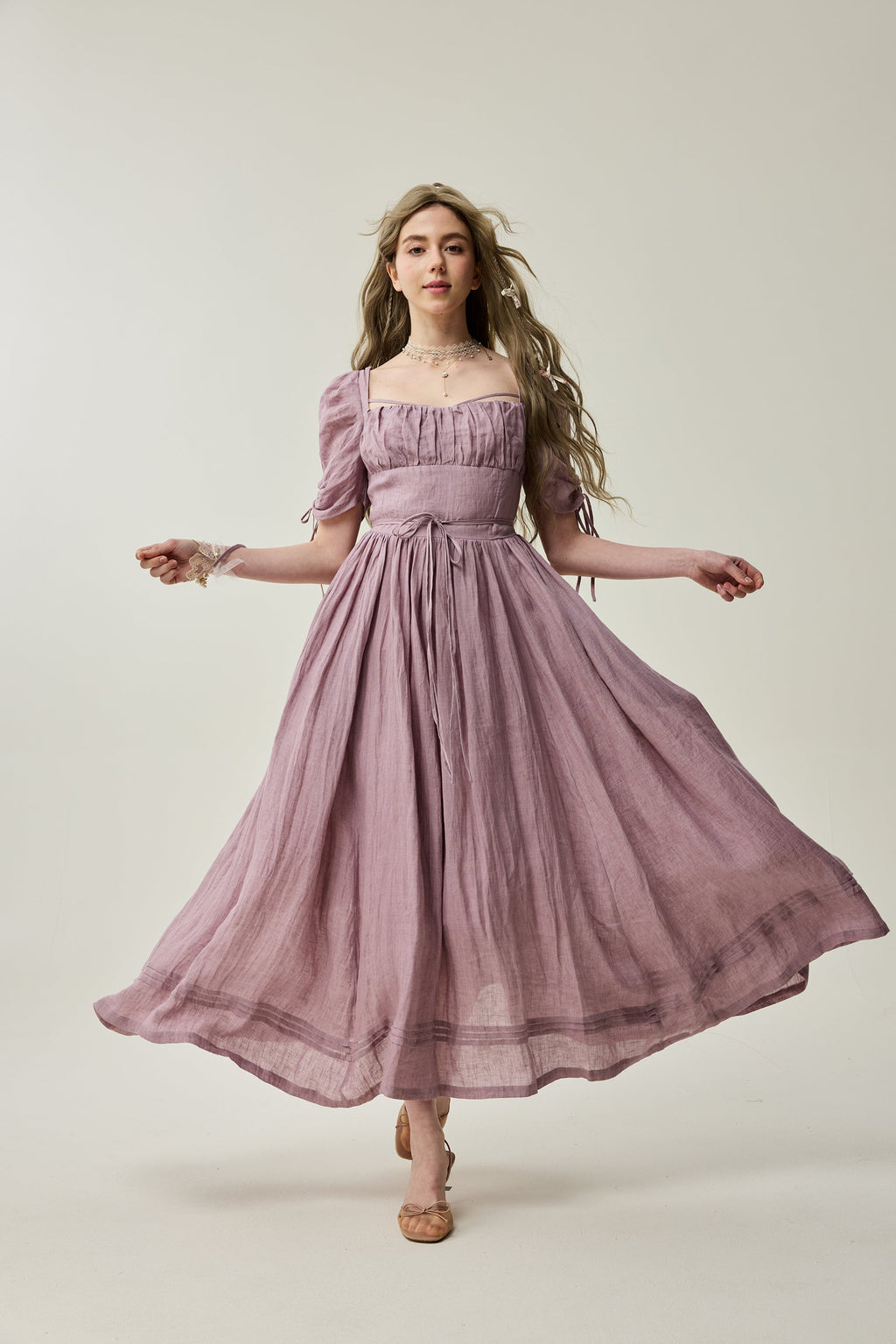 Monette 27 | Corset Linen Dress