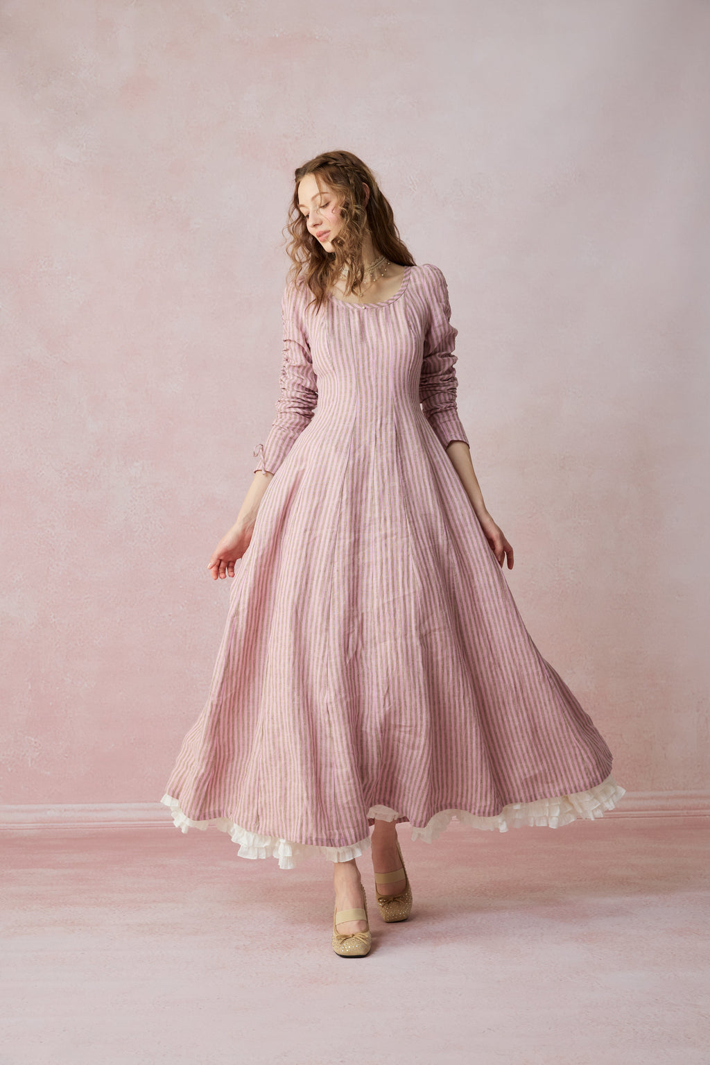 Crystal 17 | Victorian maxi linen dress