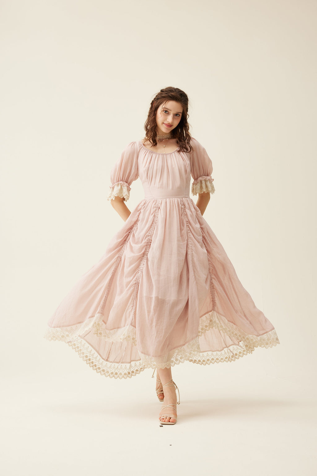 Elowen 27 | Lace velvet dress gown ( 2 way to wear )