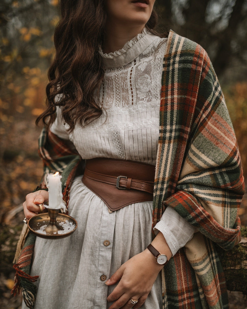 Dorothy 27 | Ruffled maxi linen skirt