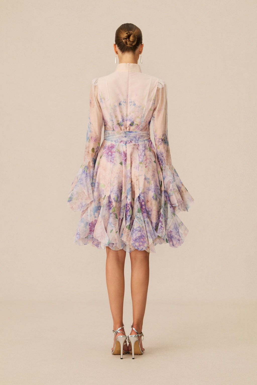 Lana Floral Print Flared Mini Dress