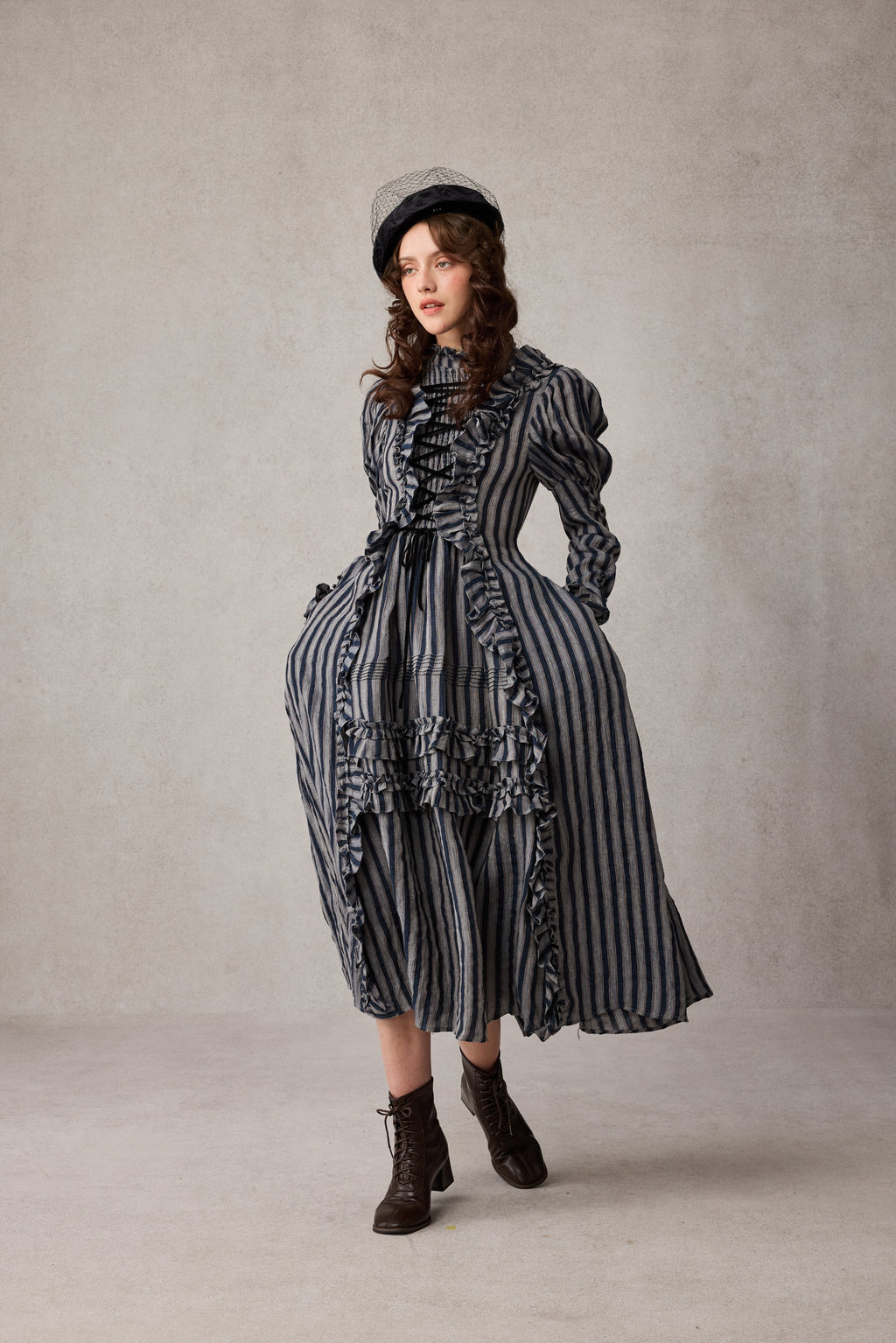 Elizabeth 15 | Victorian Linen Dress