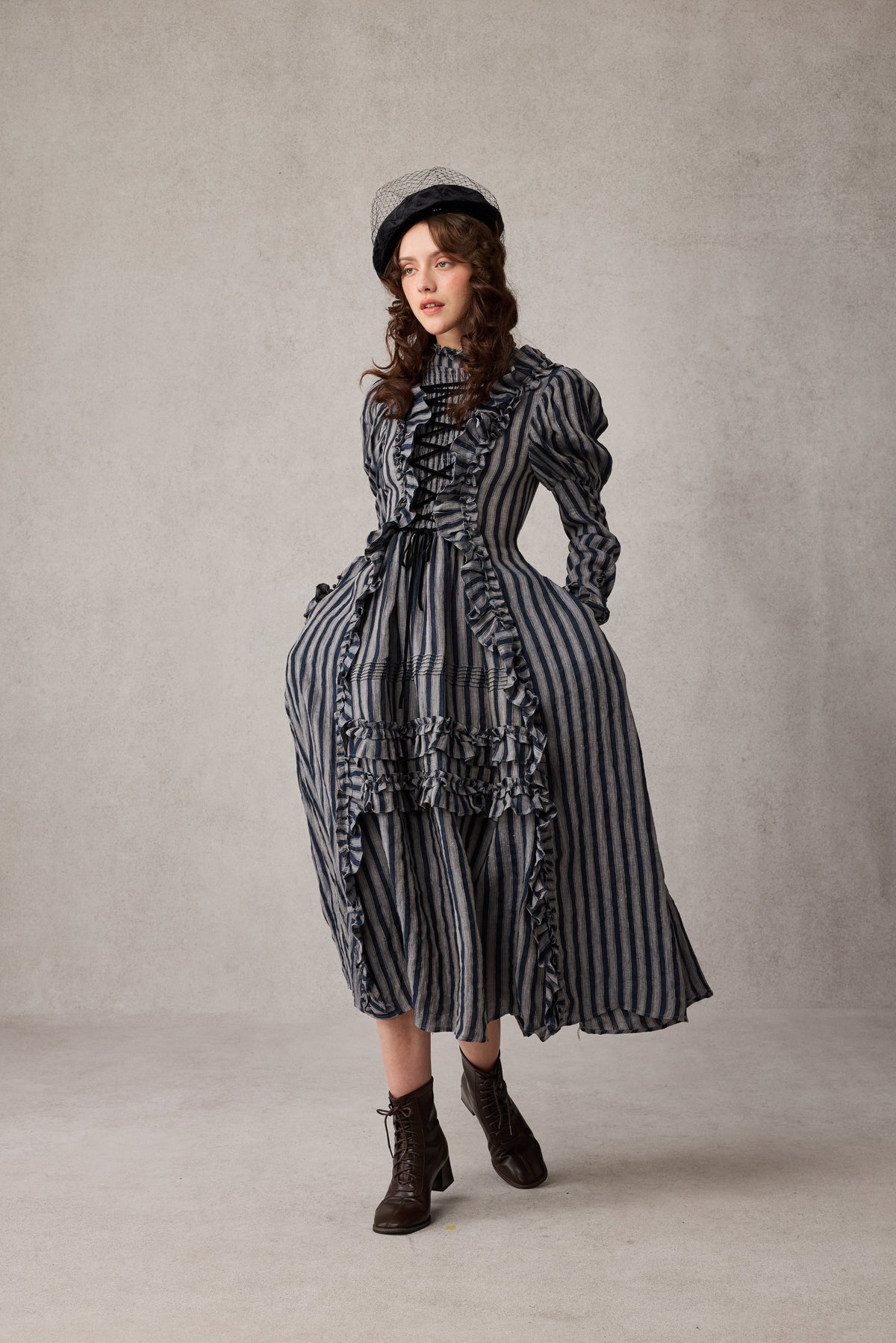Elizabeth 15 | Victorian Linen Dress