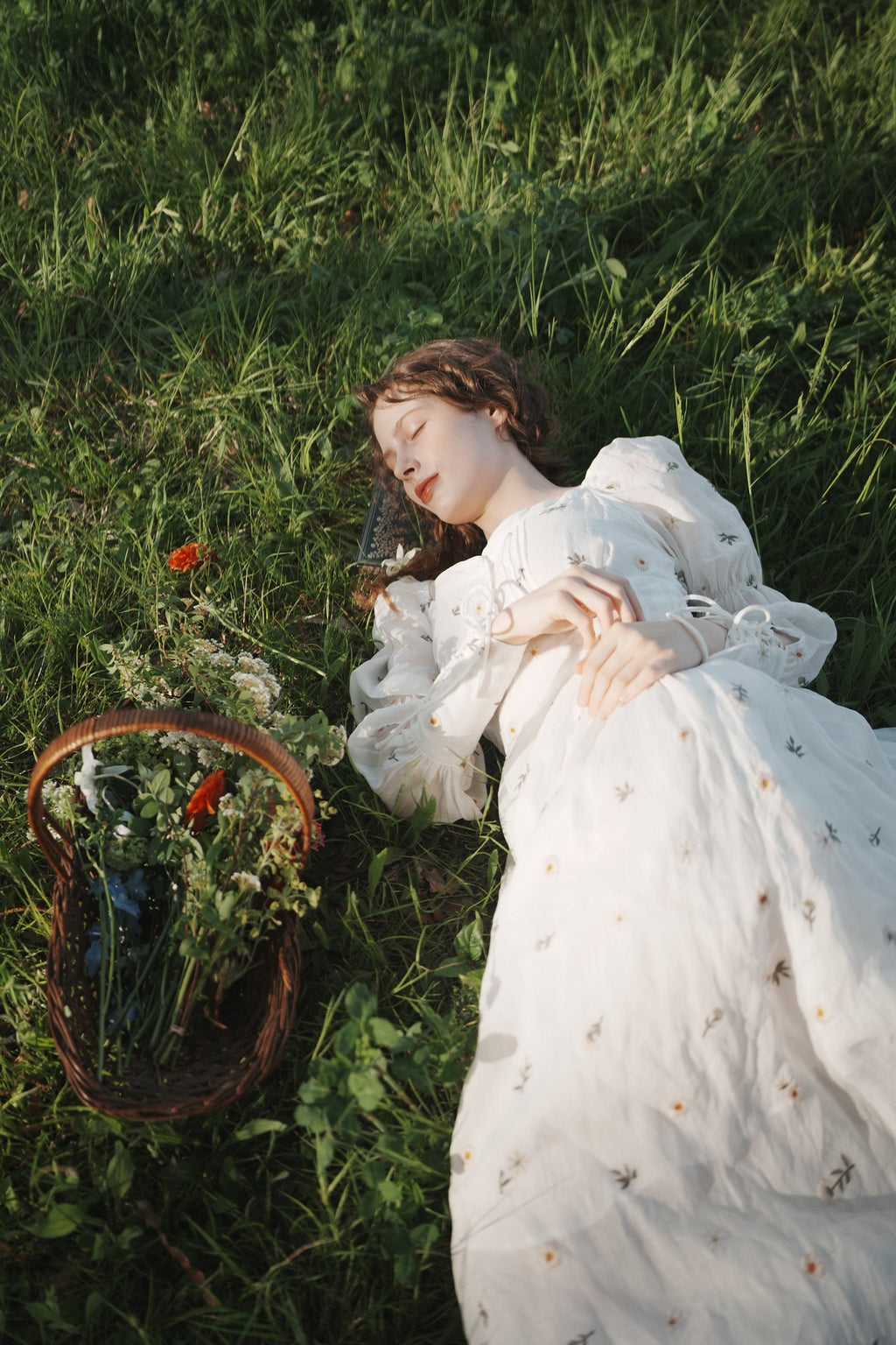 Phoenix 24 | Embroidery Daisy Linen Dress