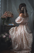 Alice 19 | Floral linen dress
