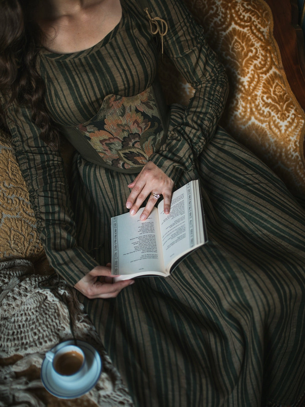 Crystal 17 | Victorian maxi linen dress