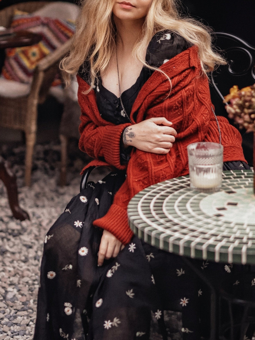 Phoenix 24 | Embroidery Daisy Linen Dress