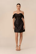 Dark Romance Black Off Shoulder Corset Mini Dress