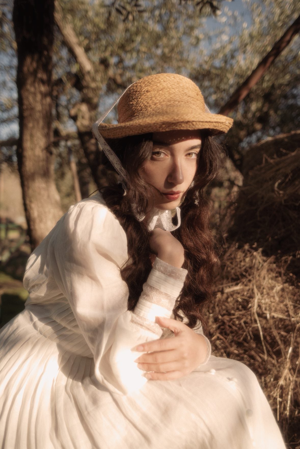 Josefina 19 | Dreamy Pleated Linen Dress Gown