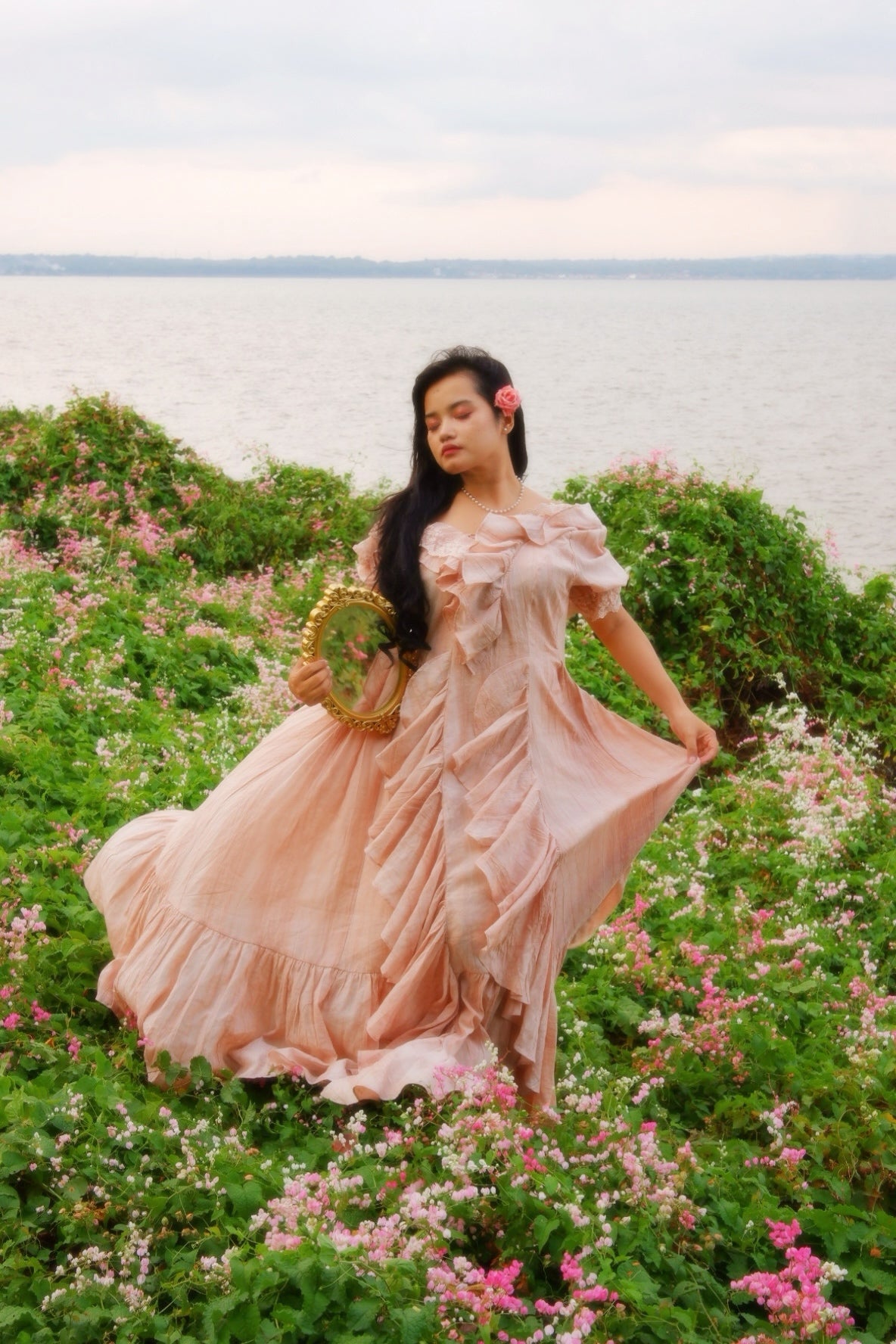 Dewdrops 16 | Maxi Linen Dress Gown