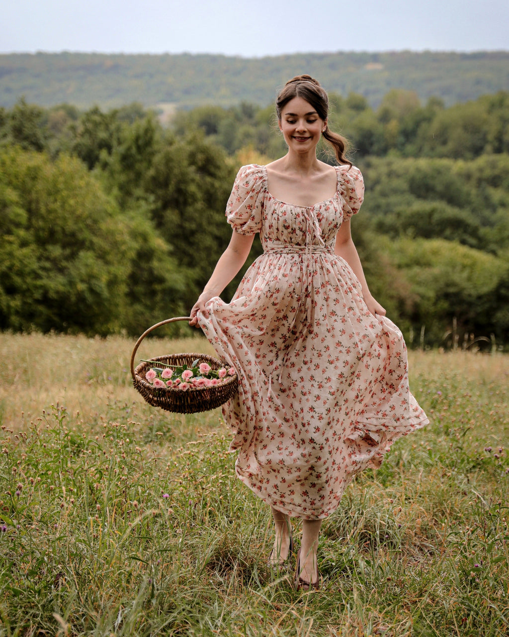 Alice 19 | Floral linen dress