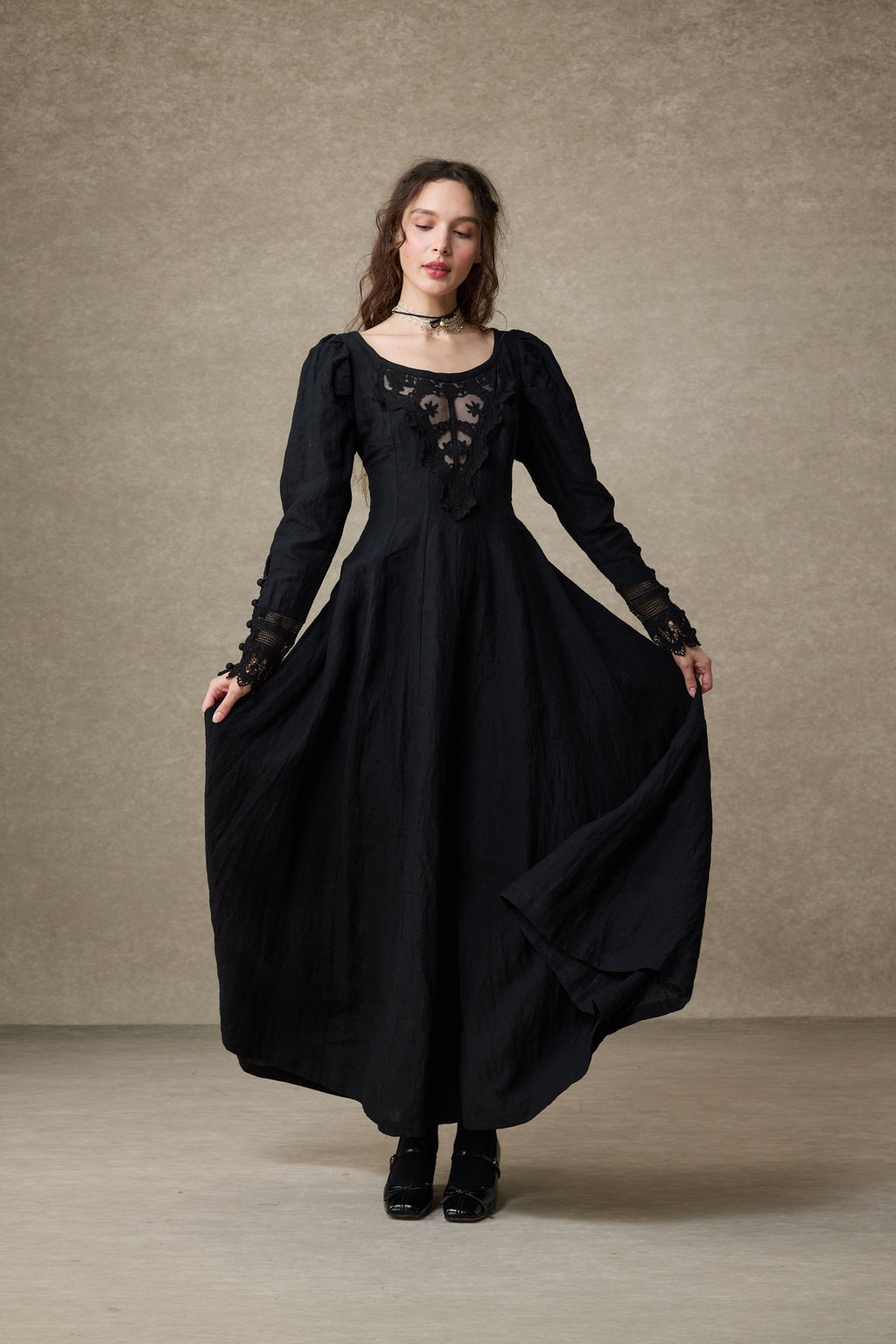 Azalea 23 | Linen Corset Evening Dress