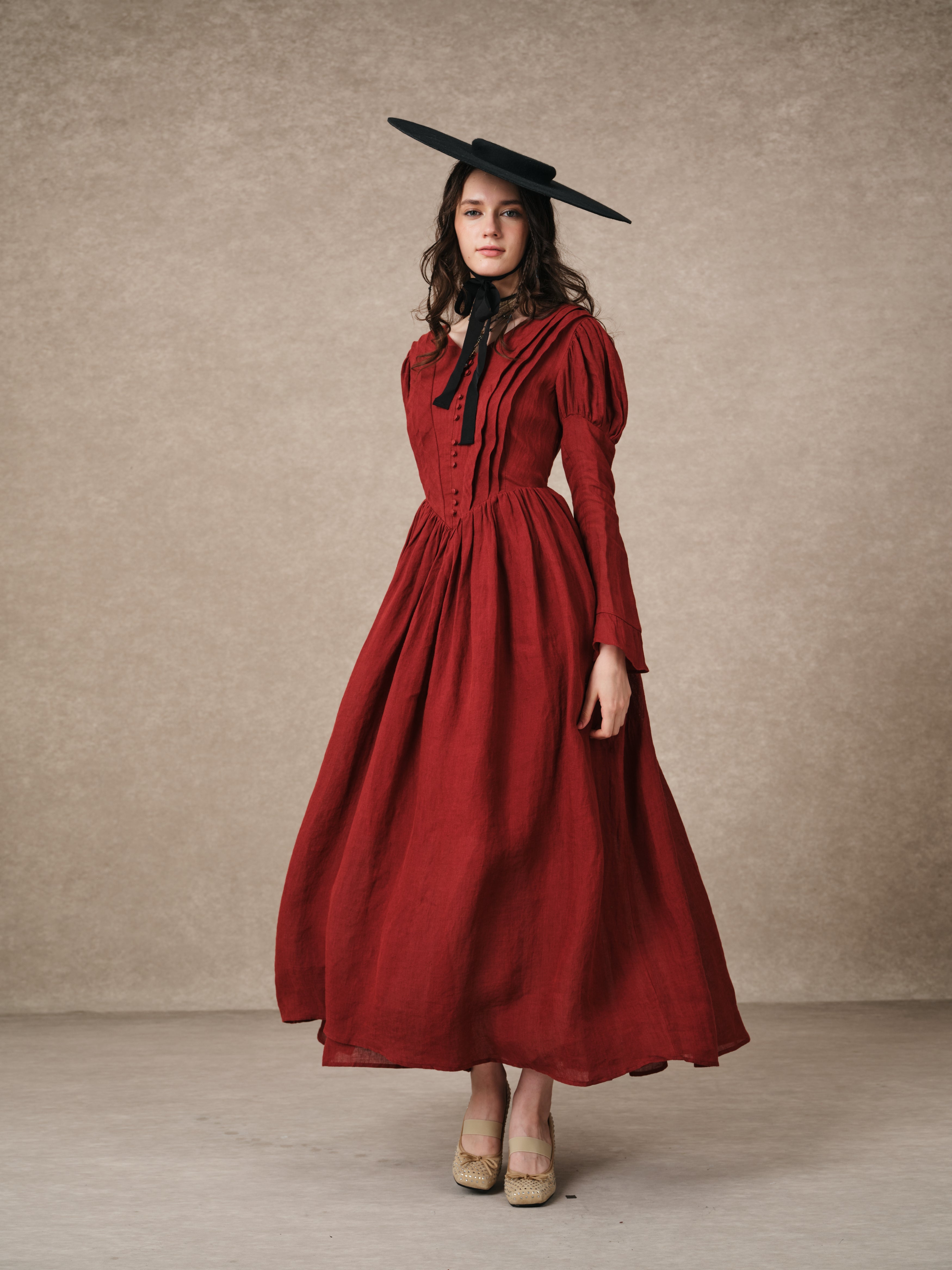Madder 05 | Tailored Linen Corset Dress