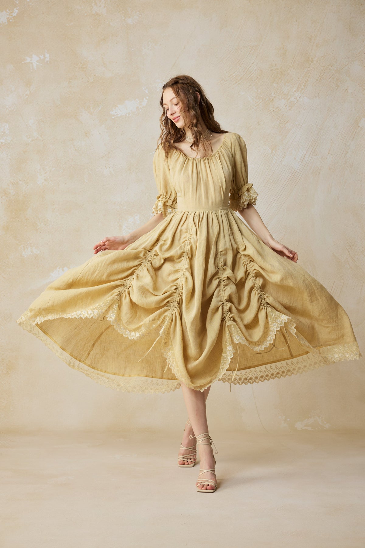 Elowen 27 | Lace velvet dress gown ( 2 way to wear )