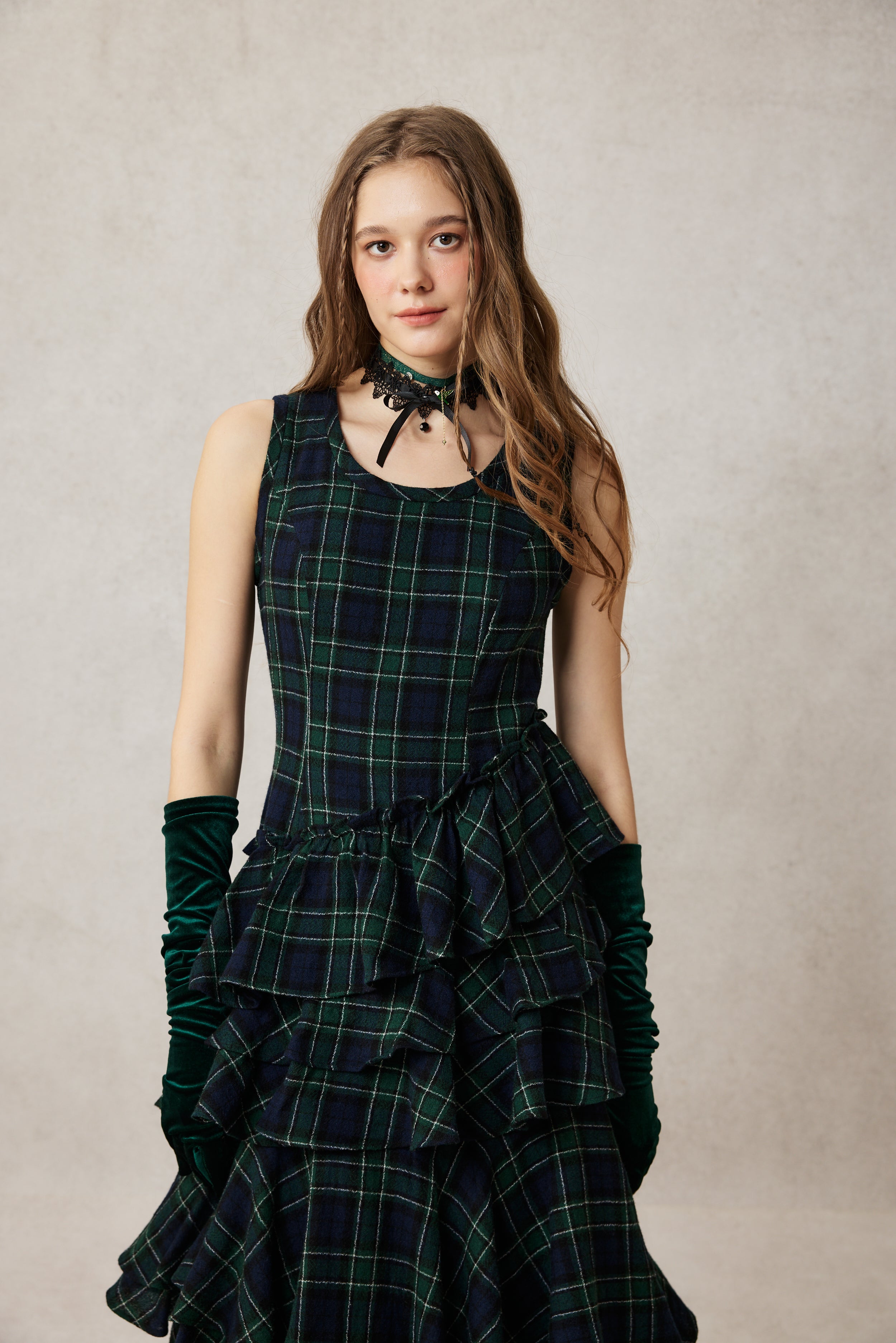 Offred 17 | 100% wool layered dress gown