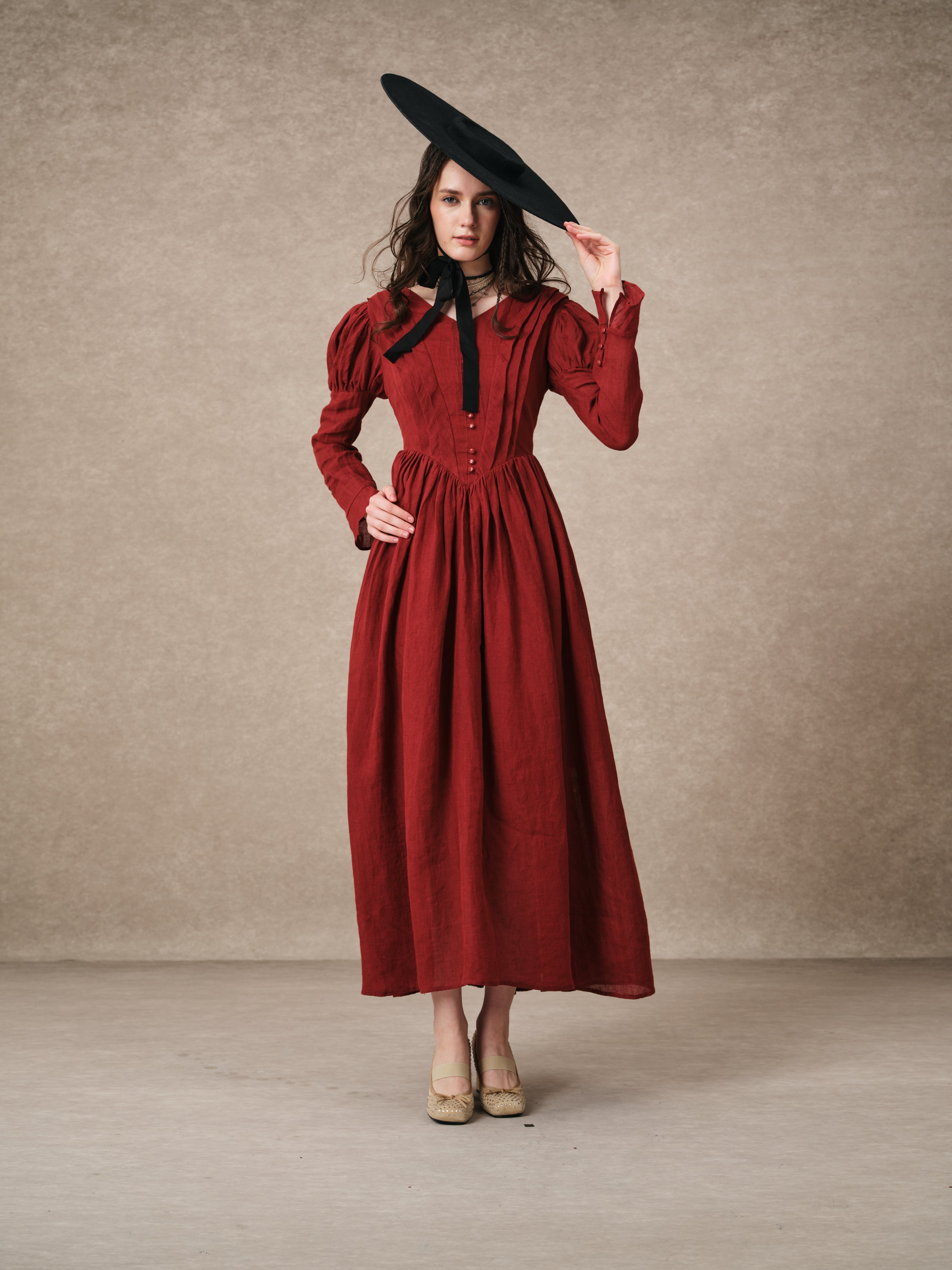 Madder 05 | Tailored Linen Corset Dress
