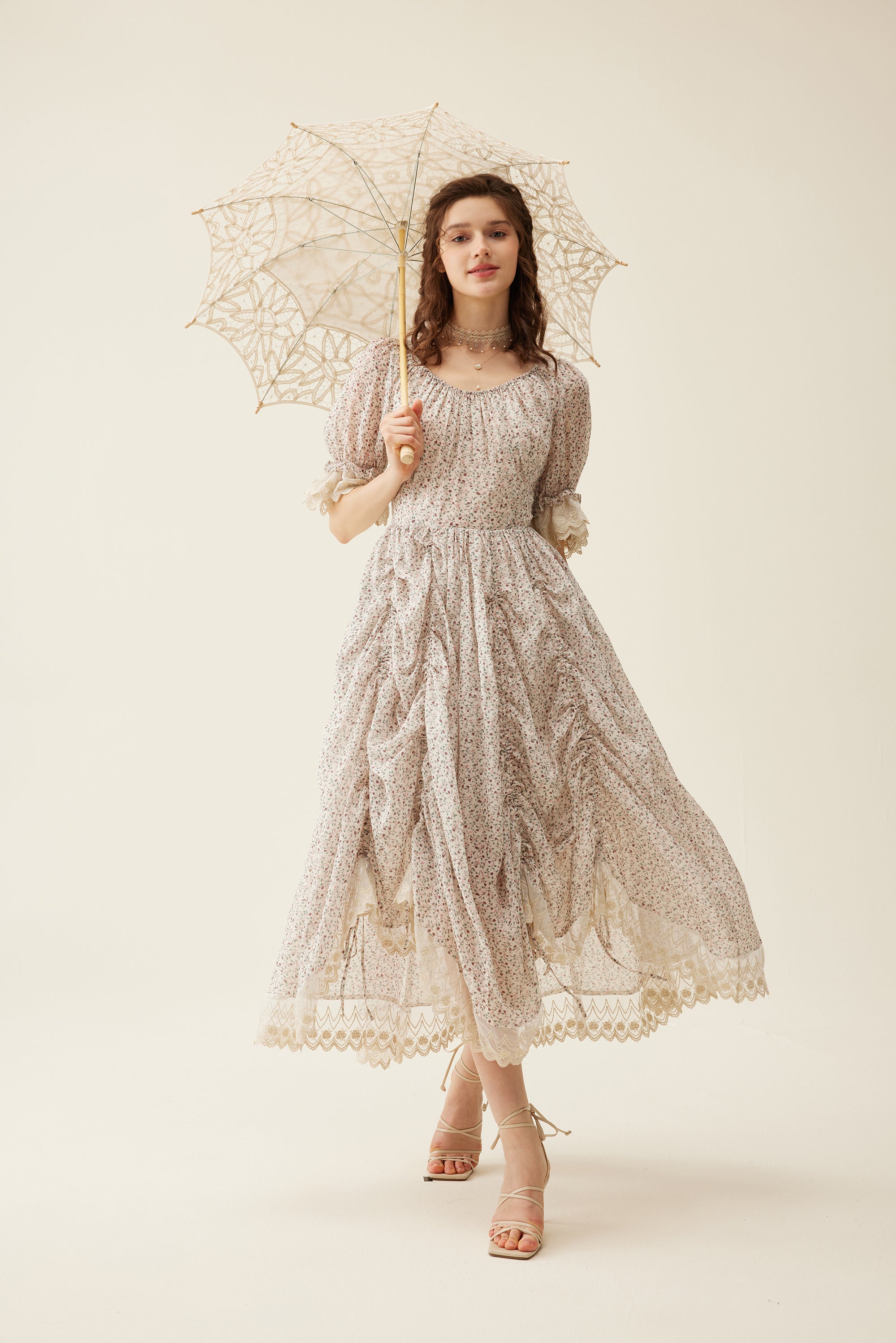 Elowen 27 | Lace velvet dress gown ( 2 way to wear )