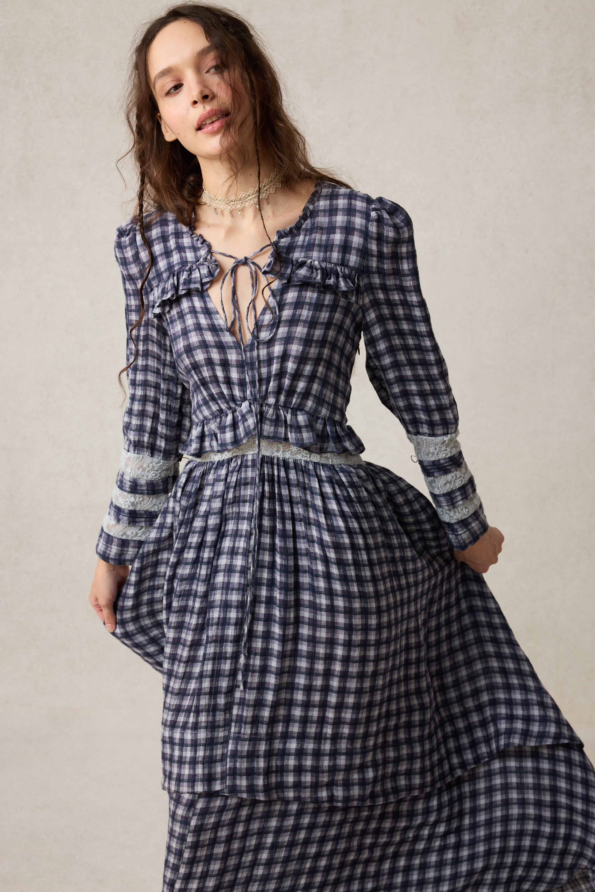 Rosewood 17 | Lace Linen Dress Gown