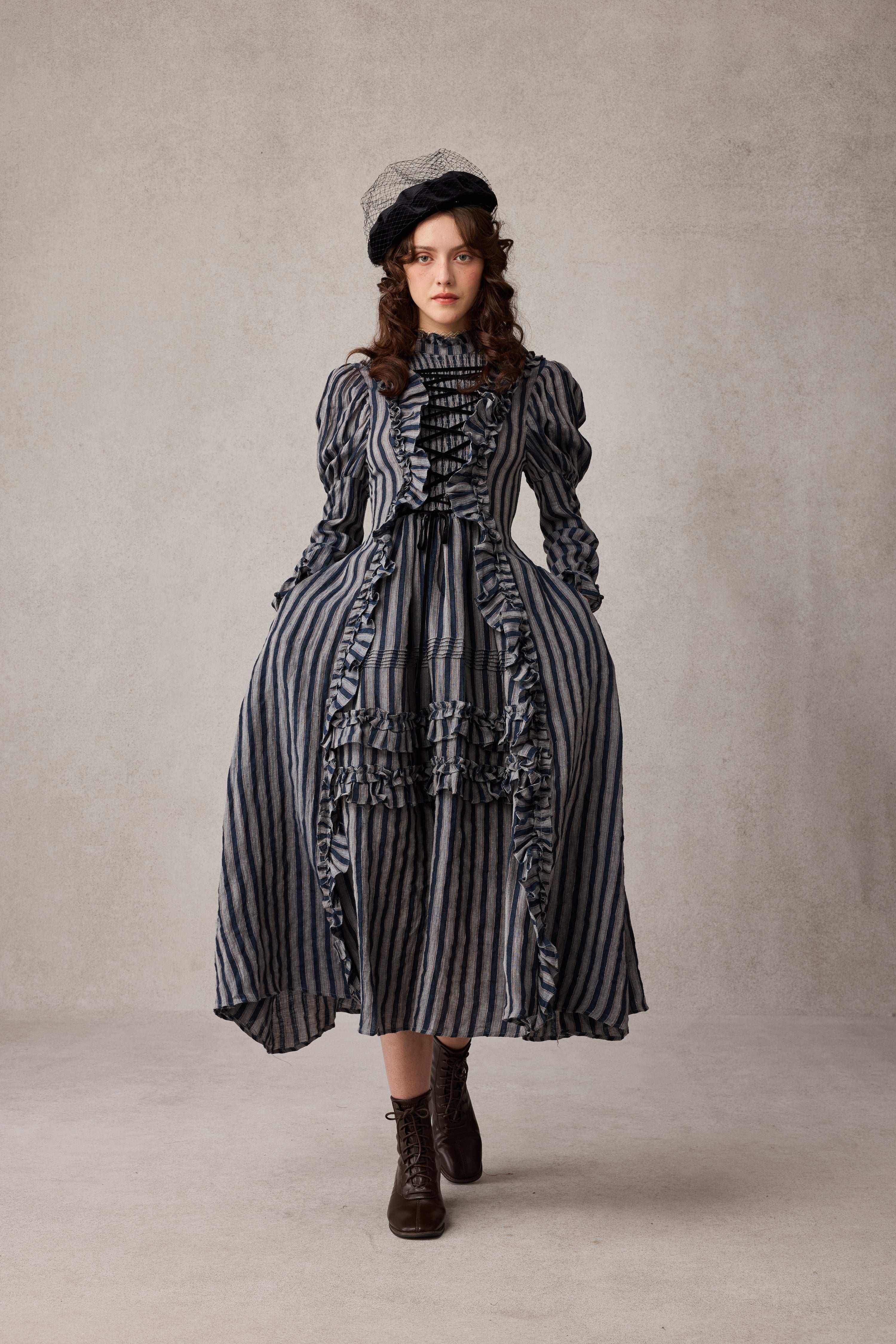 Elizabeth 15 | Victorian Linen Dress