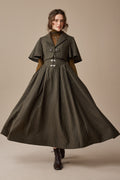 Clarise 22 |Retro Wool Skirt & Cape (2 pieces)