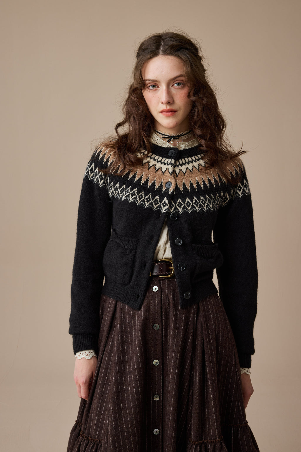 Heather 13 |Fair Isle knits Cardigan