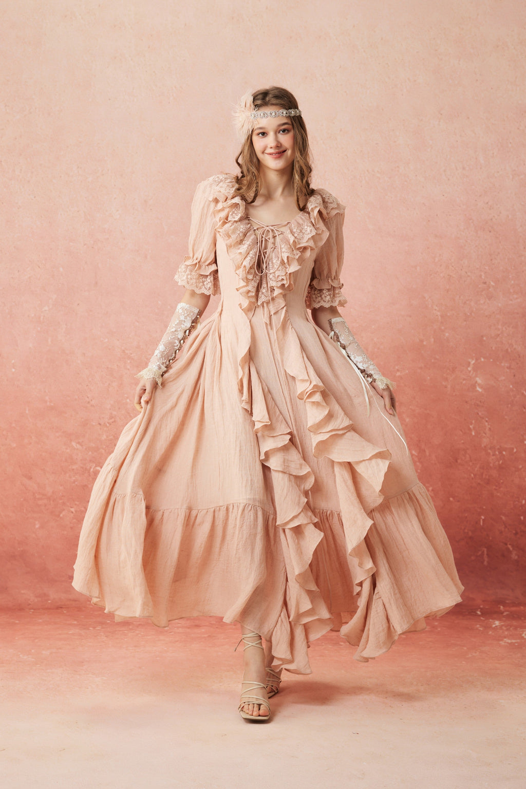Dewdrops 16 | Maxi Linen Dress Gown