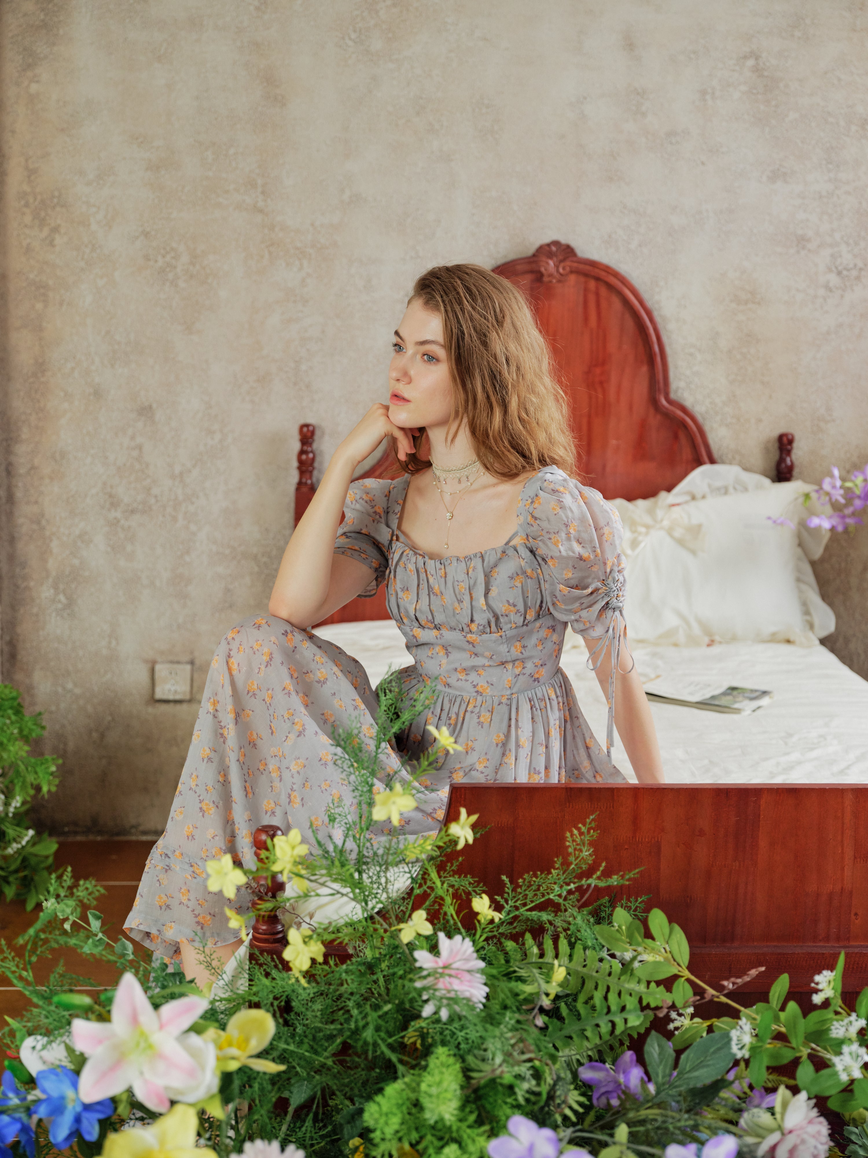 Monette 27 | Corset Linen Dress