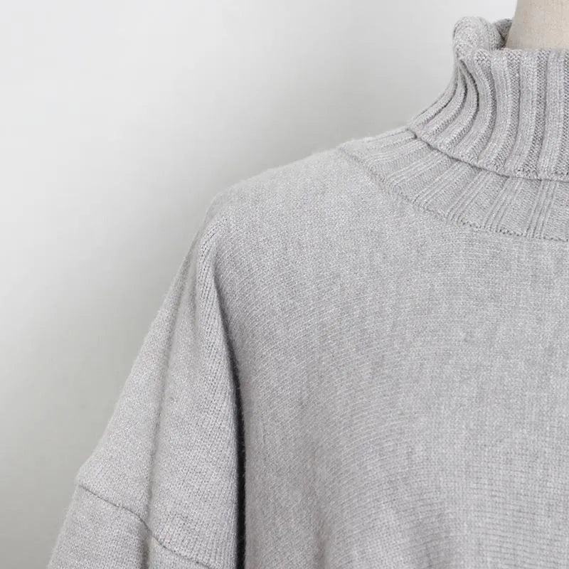 Turtleneck, Long-Sleeved, Single-Sleeved, Irregular  Cloak