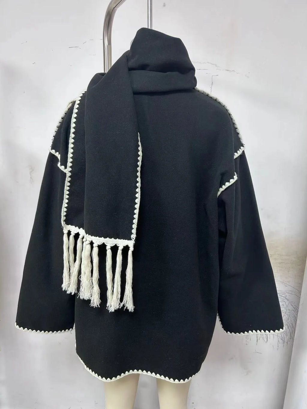 Hepburn Style Woolen Cape Coat