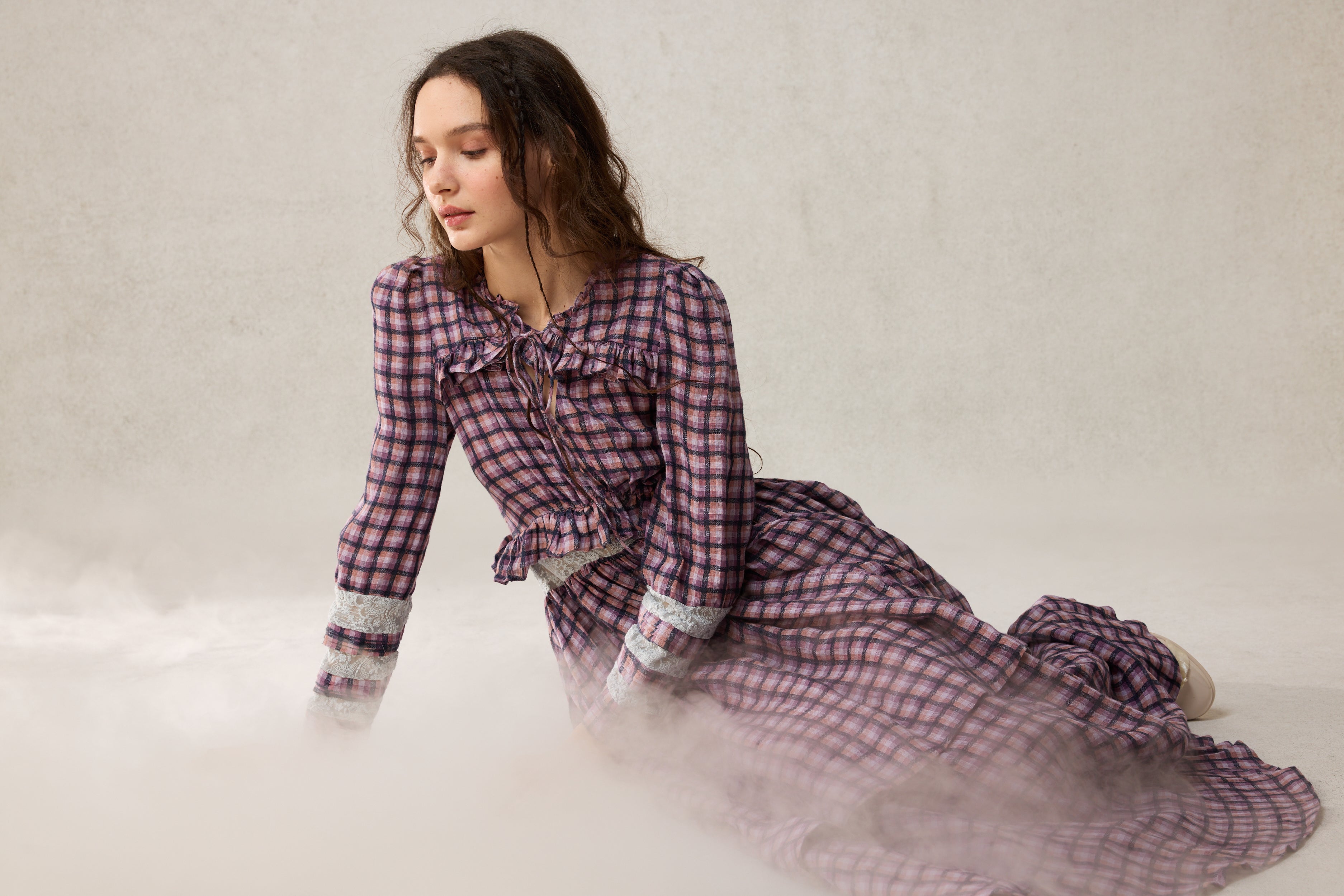 Rosewood 17 | Lace Linen Dress Gown