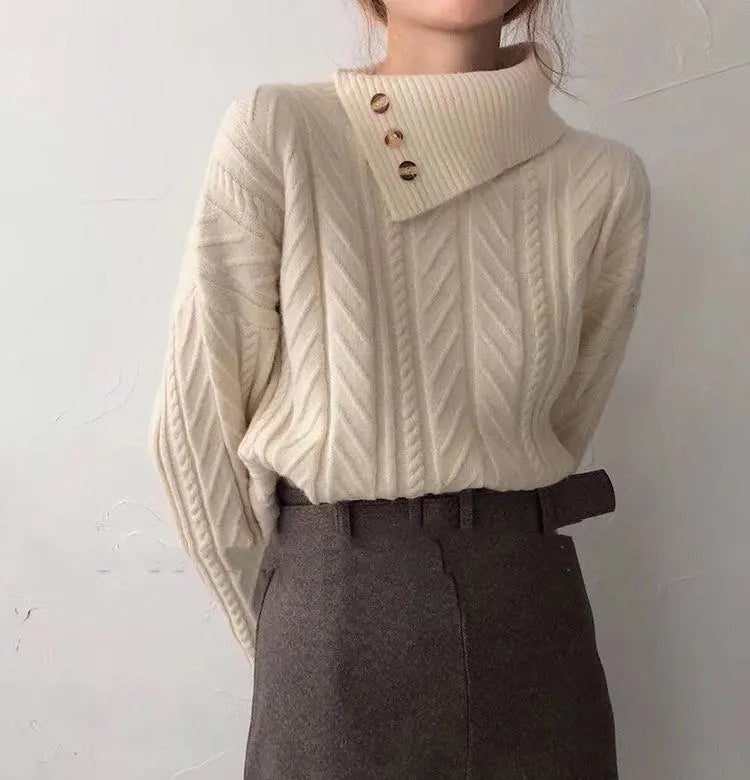 Thick Cashmere Turtleneck Sweater