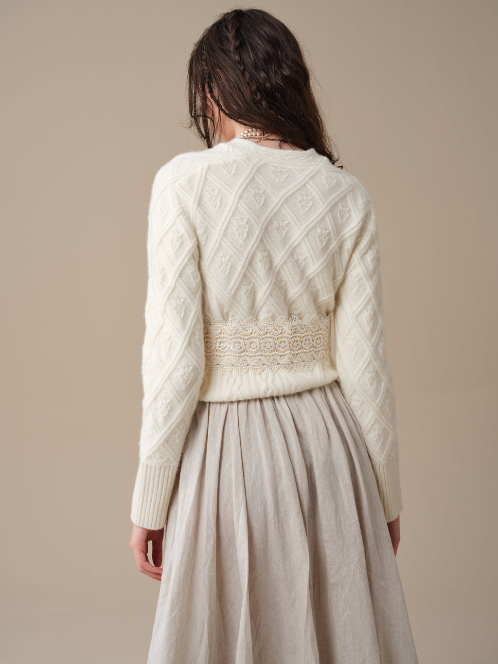 Flurry 17 | 100% Wool Sculptured Knitwear Cardigan