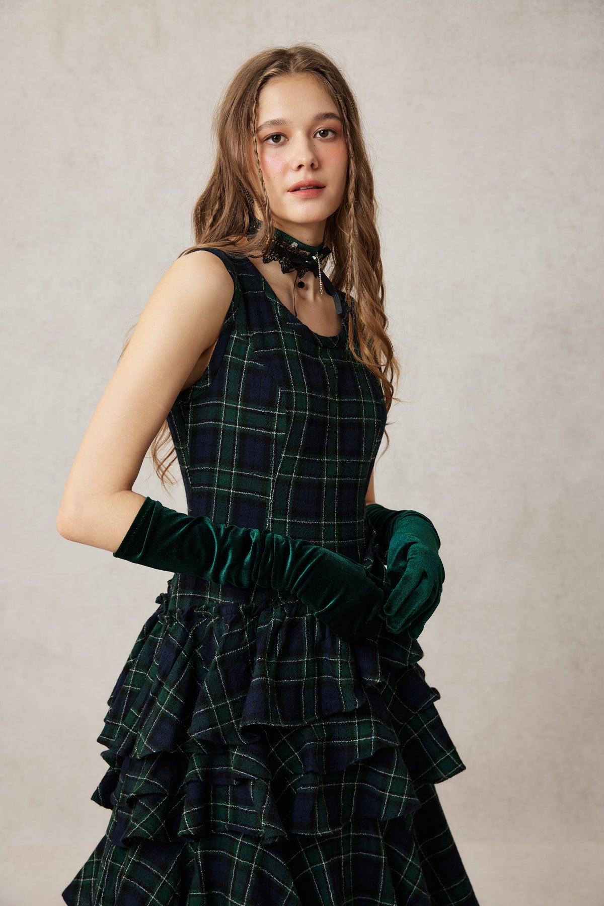 Offred 17 | 100% wool layered dress gown