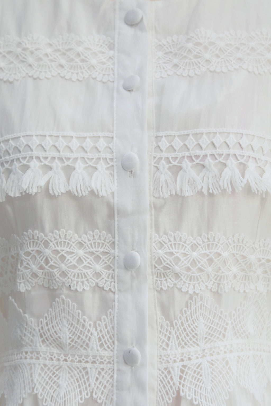 City Of Angels White Lace Embellished Short Sleeve Mini Dress