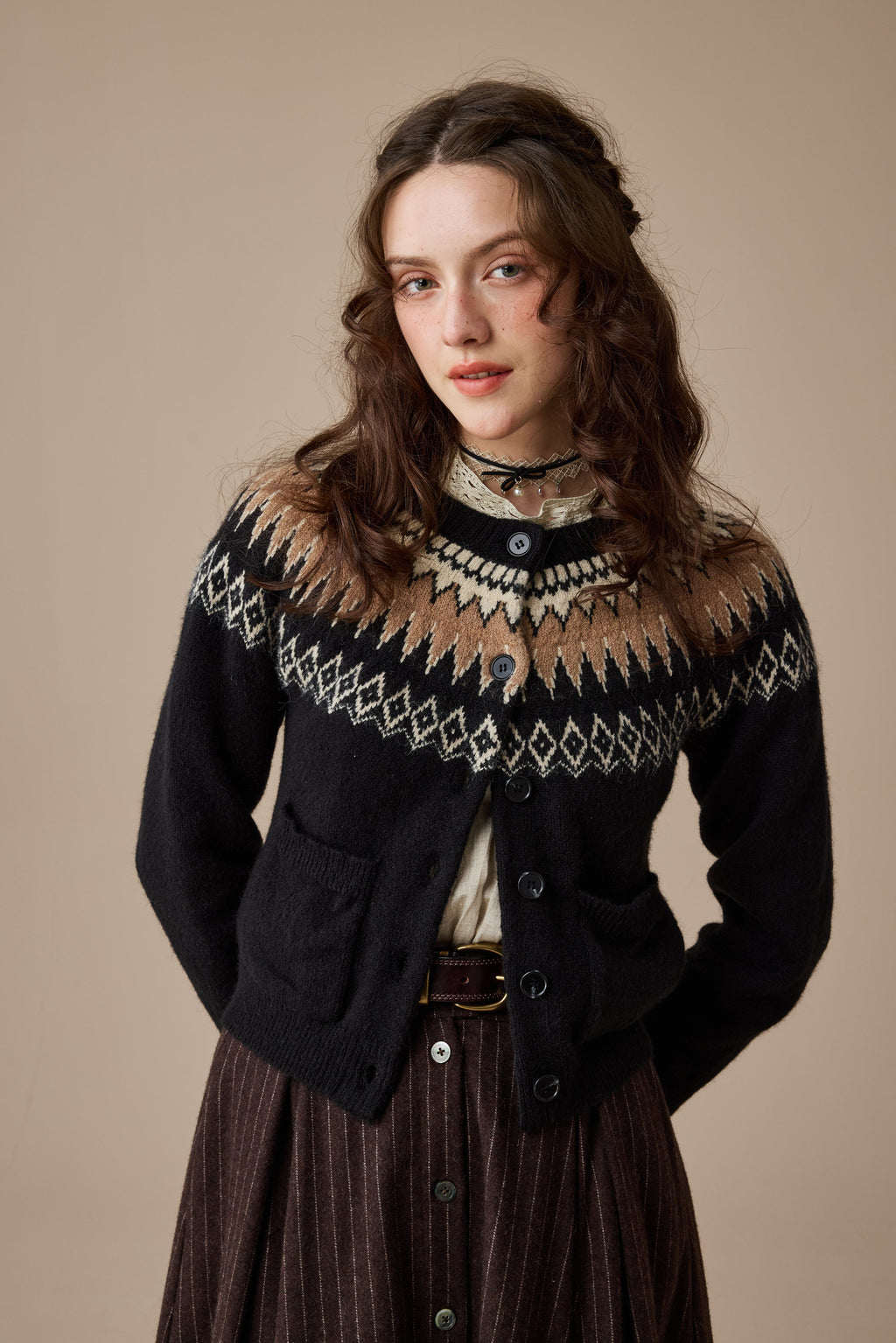 Heather 13 |Fair Isle knits Cardigan
