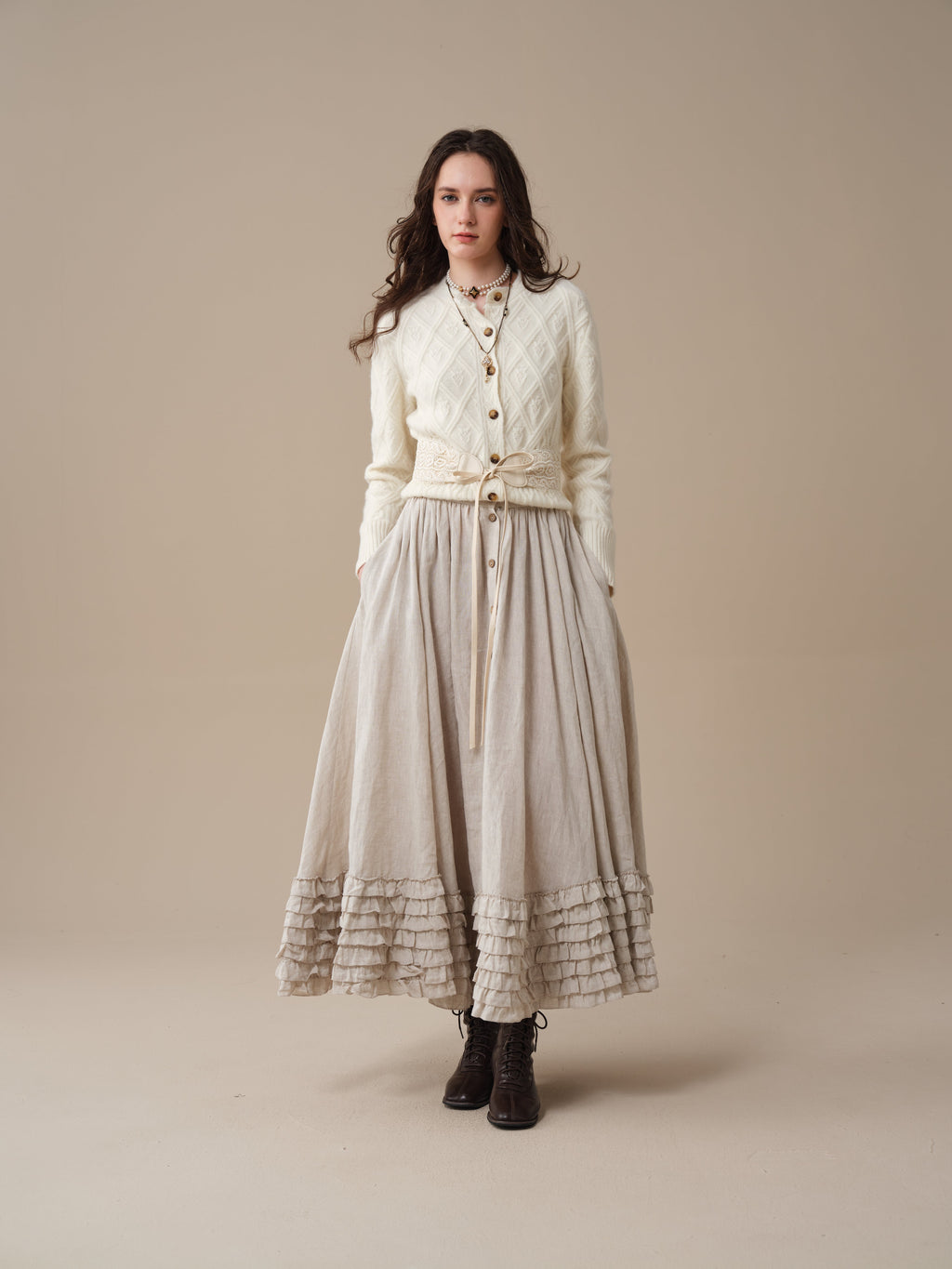 Flurry 17 | 100% Wool Sculptured Knitwear Cardigan