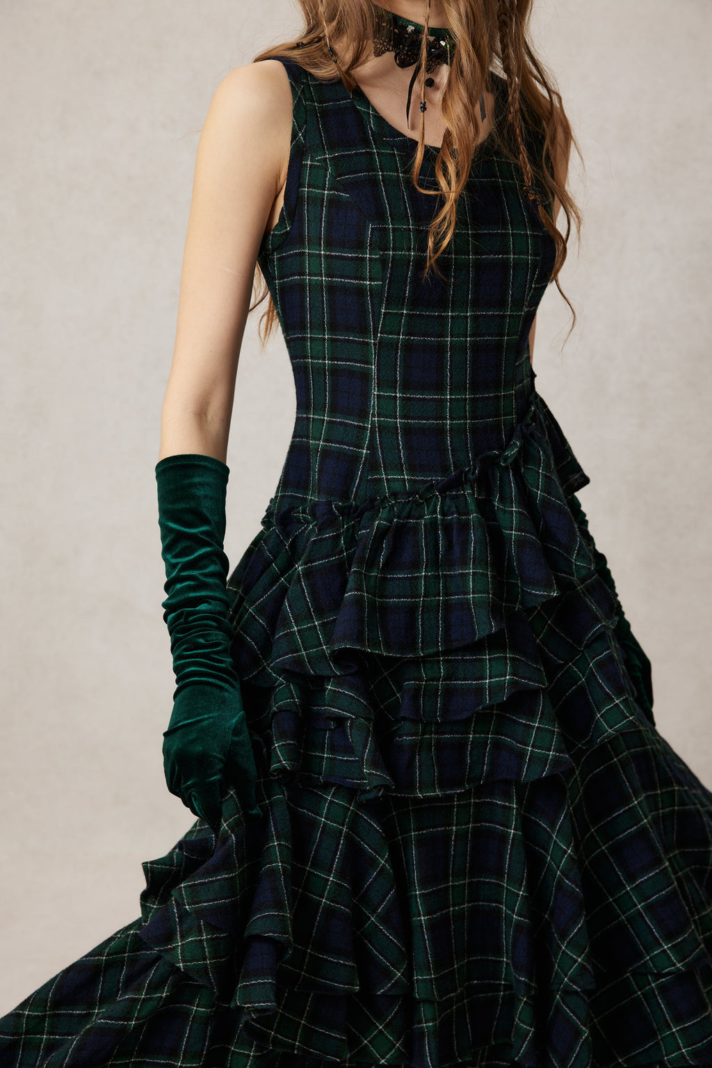 Offred 17 | 100% wool layered dress gown