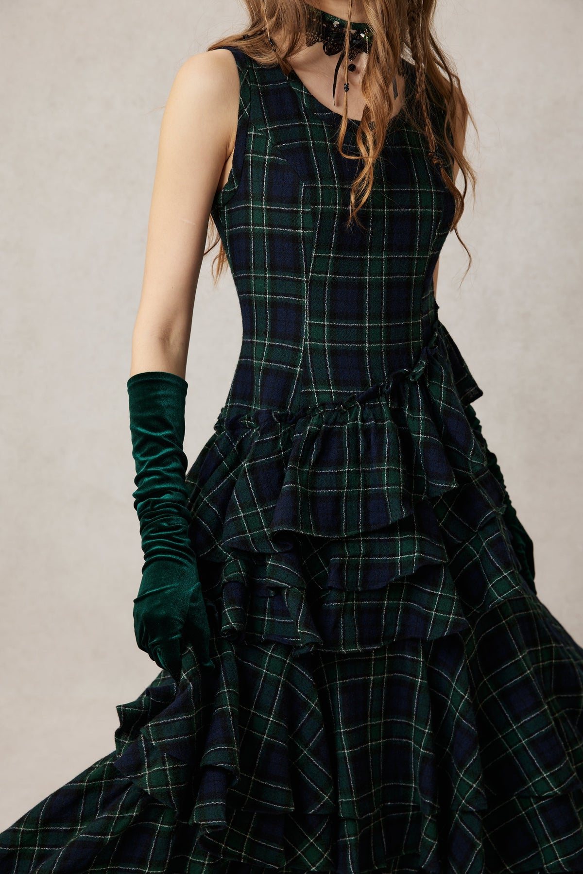 Offred 17 | 100% wool layered dress gown