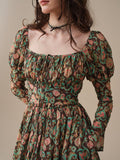 Paisley 11 | Elegant Floral Linen Dress